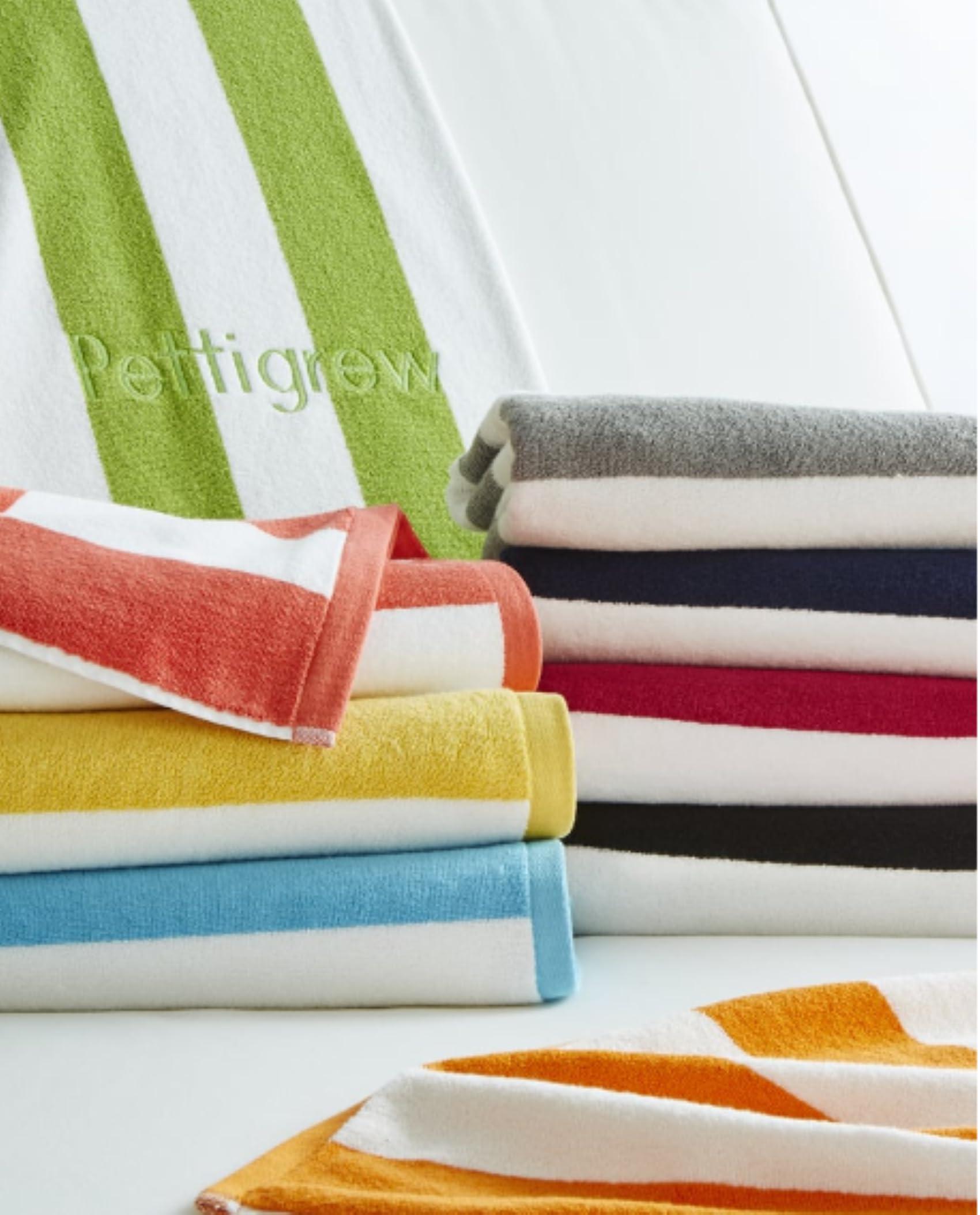 Kassatex Kassatex Cabana Stripe Beach Towels - Sand
