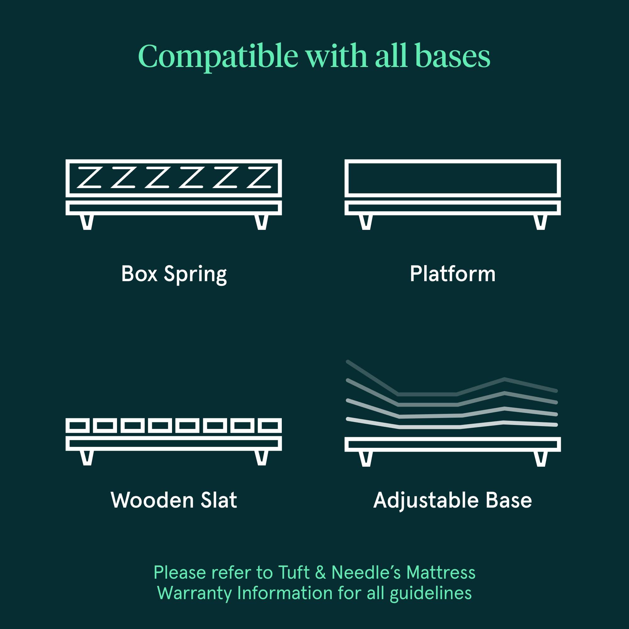 Tuft & Needle Tuft & Needle Kin Medium Plush 12\" Twin Adaptive Foam Mattress in a Box, Cooling Gel, Pressure Relief, Durable Support, 100 Night Trial, Fiberglass Free, CertiPUR-US, 10-Year Limited Warranty