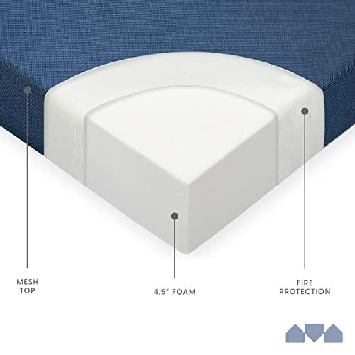 Milliard Milliard Tri-Fold Foam Folding Mattress and Sofa Bed- Twin XL 78x38x4.5 Inch