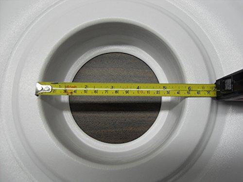 Henta Henta Plano III Ceiling Medallion Paintable ABS Plastic (White, 27” diameter)