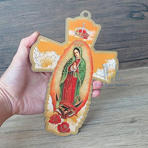 WE WE 12 Pcs Our Lady of Guadalupe Wall Cross - Baptism First communion Favor Memorial Religious Event