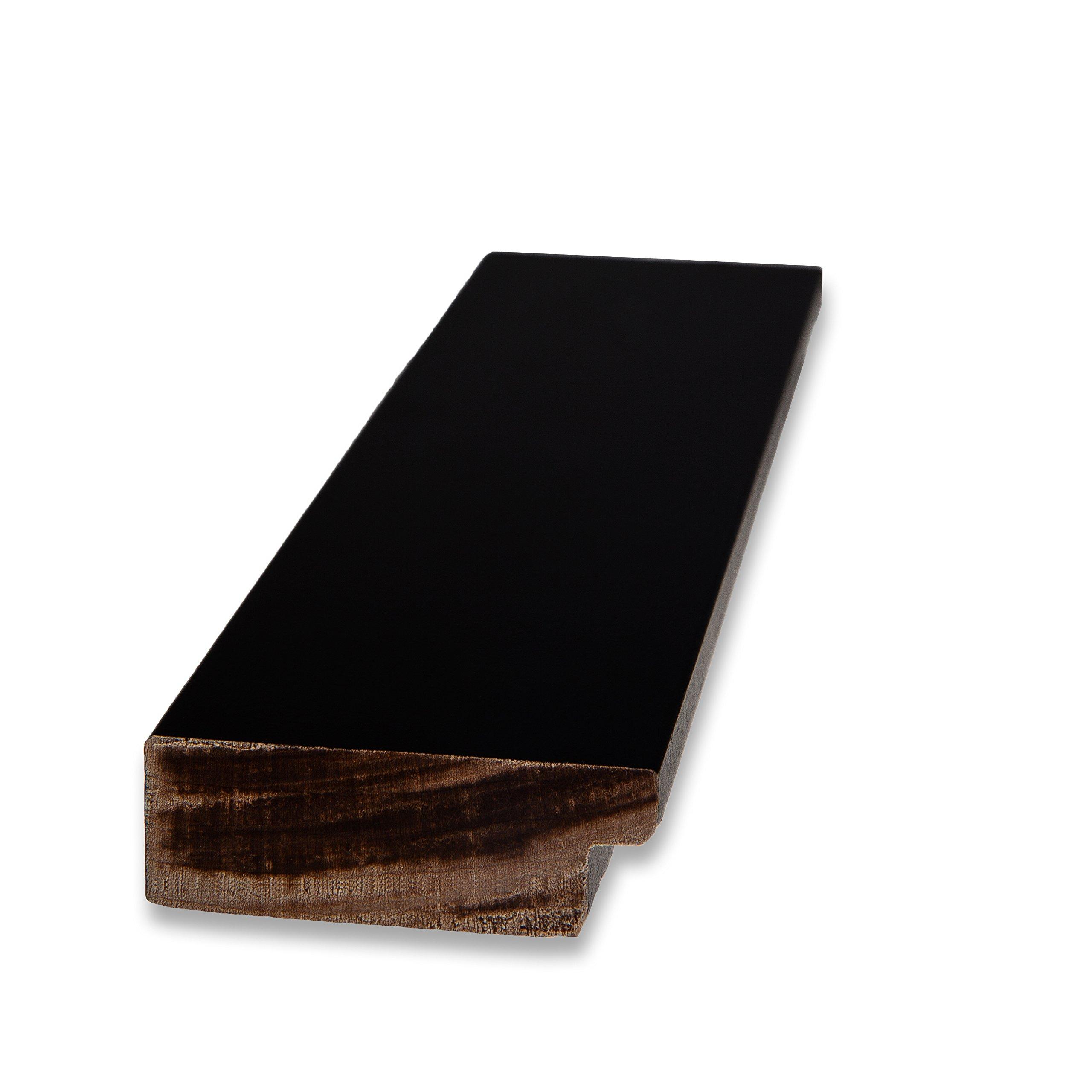 ArtToFrames ArtToFrames 13x40 Inch Black Picture Frame, This 1.88 Inch Custom Wood Poster Frame is Black, Great for Your Art or Photos - Comes with Economy Acrylic