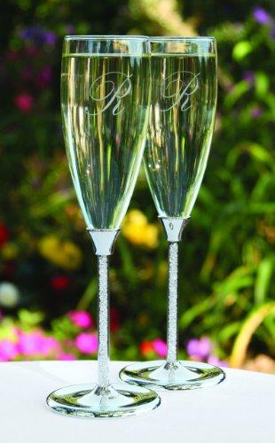 Hortense B. Hewitt Hortense B. Hewitt Glittering Beads Champagne Toasting Flutes, Set of 2