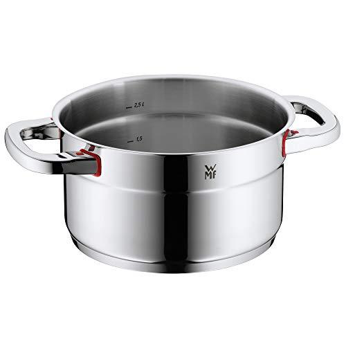 WMF WMF cookware 20 cm approx. 3,3l Premium One Inside scaling vapor hole Made in Germany Cool+ Technology metal lid Cromargan stainless steel brushed suitable for all stove tops including induction dishwasher-safe