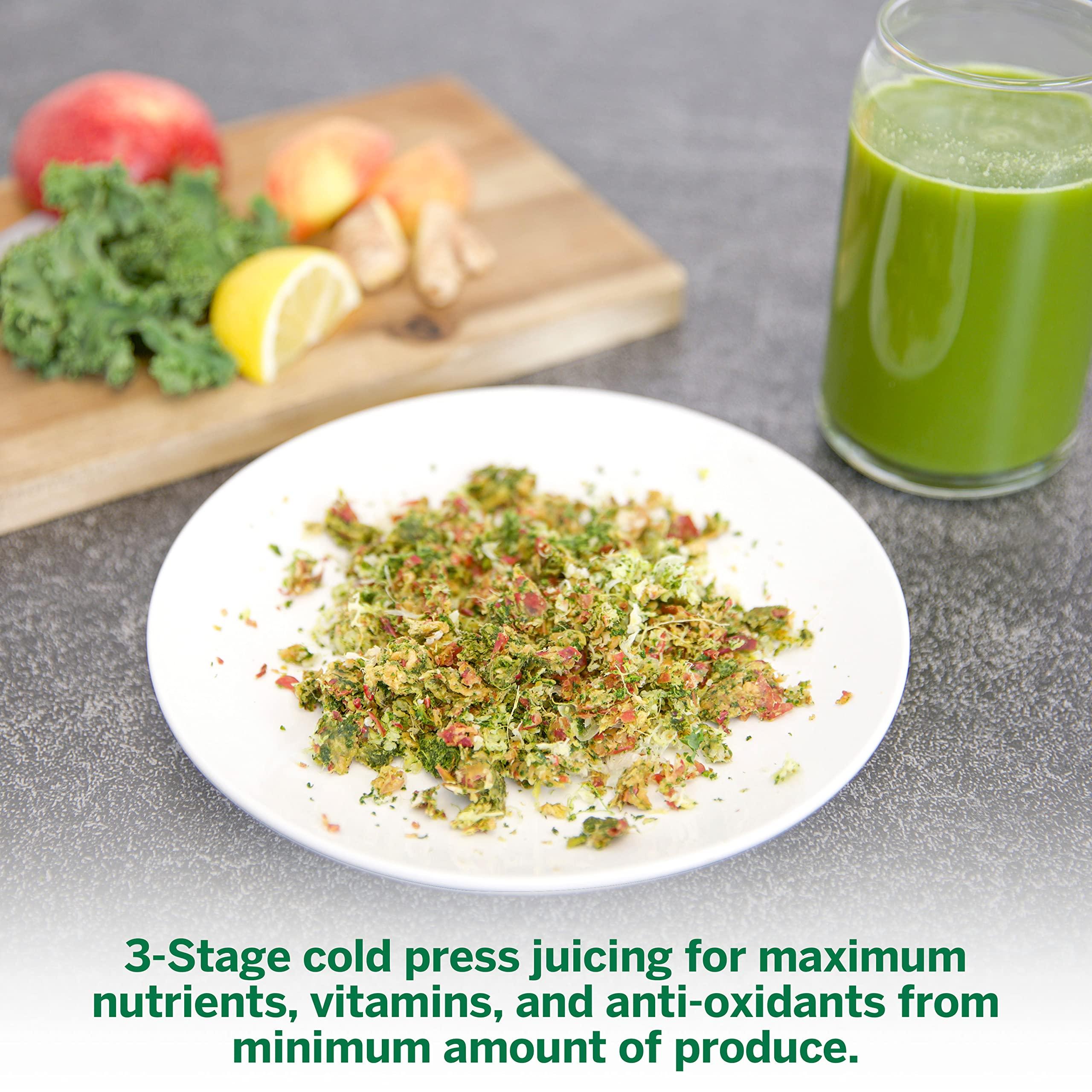 Omega Omega Juicer J8007S Slow Masticating Cold Press Vegetable and Fruit Juice Extractor and Nutrition System, Triple Stage, 200-Watts, Silver