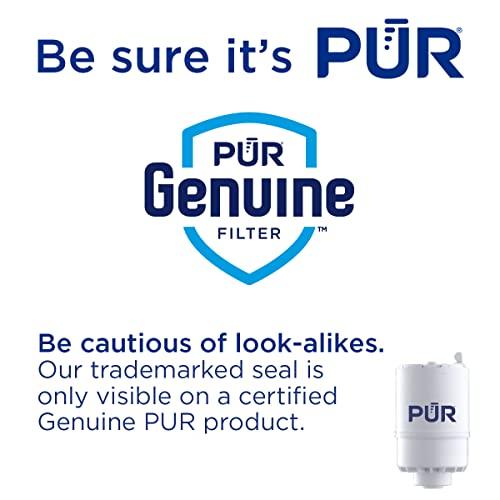 PUR PUR Faucet Mount Replacement Filter 2-Pack, Genuine PUR Filter, 2-in-1 Powerful Filtration, Includes Lead Removal, 6-Month Value, White (RF33752)