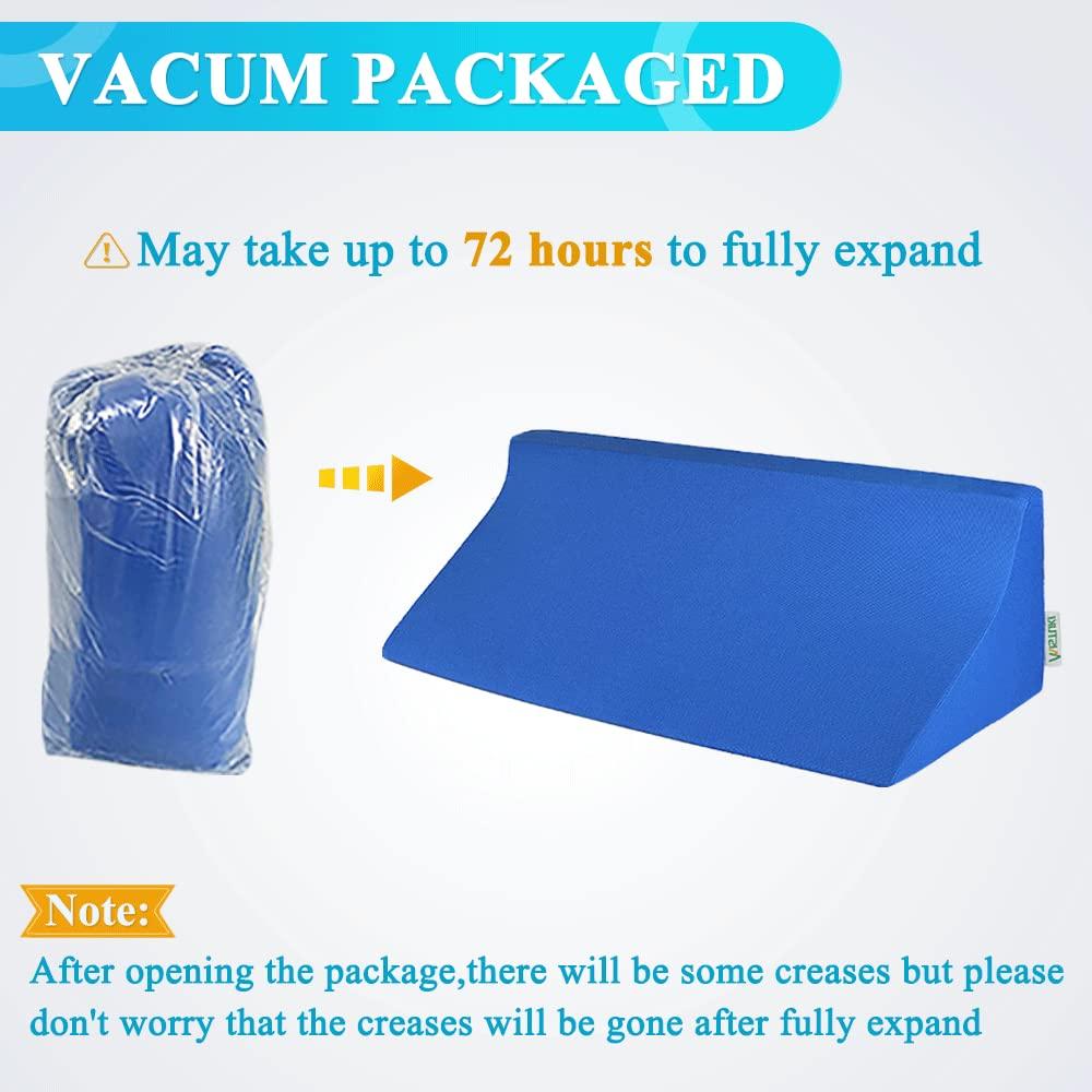 Mistuki Mistuki Wedge Pillow for Bed Sores Positioning Elderly Medical Bolsters Incline Foam Body Positioners Wedge Back Support Pillows After Surgery Pregnancy Side Sleeping Prevent Back Pain (23.62 Inch)