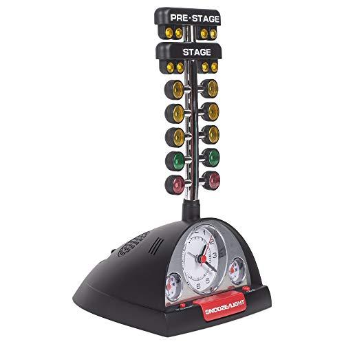 Mark Feldstein & Associates Mark Feldstein & Associates Drag Racing Christmas Tree Lighted Thermometer Sound Tabletop Alarm Clock
