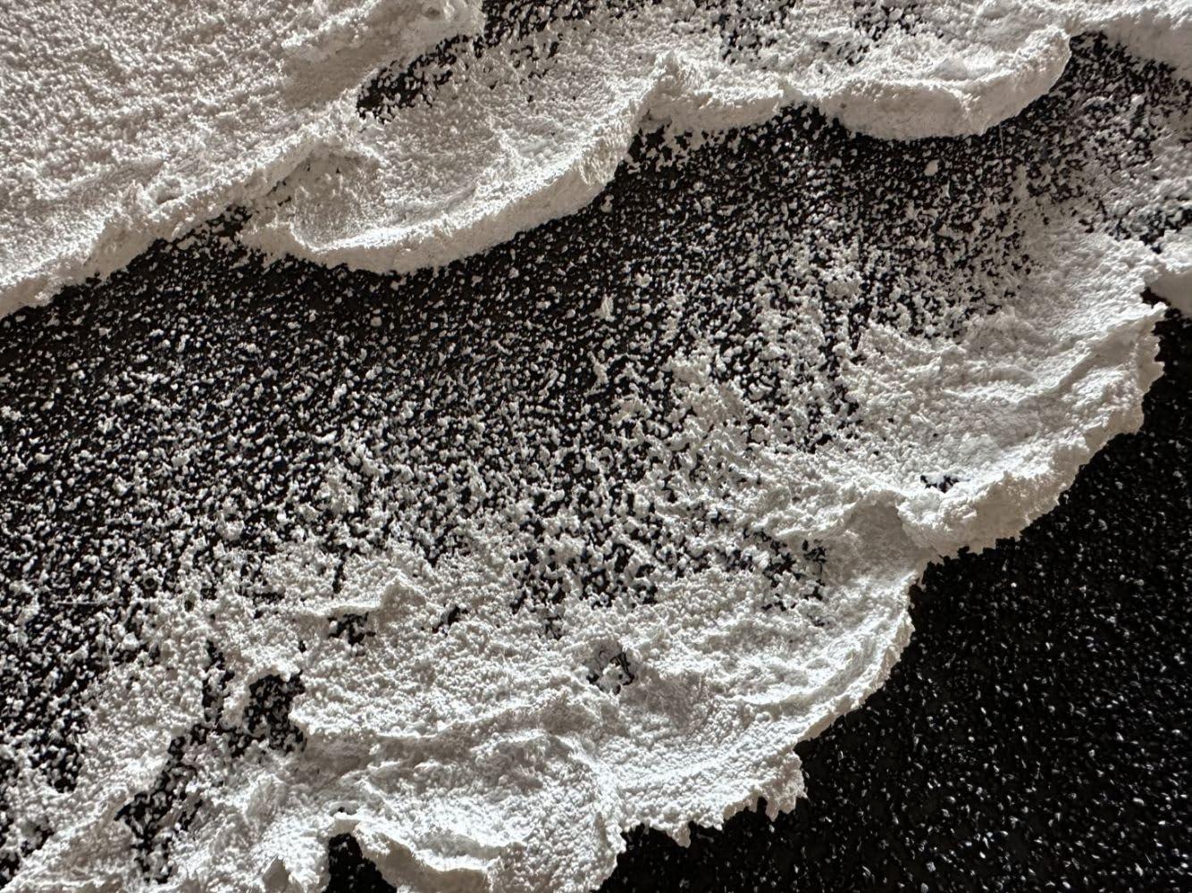 Slyart Slyart Handmade Black and White Ocean Wave Wall Art 28x40 Inches Modern Abstract Beach Canvas Painting Texture Vertical Wall Art for Living Room Bedroom