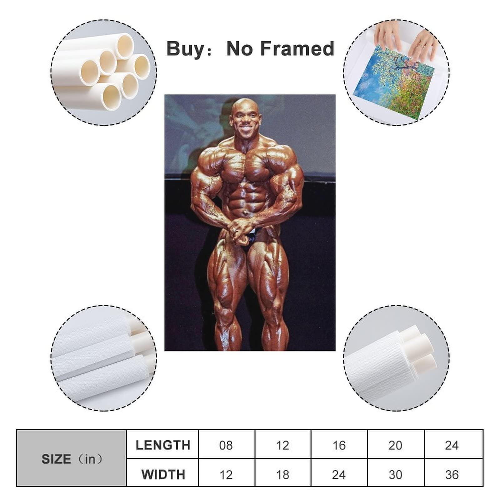 KJMN Flex Wheeler Bodybuilder Poster Poster for Room Aesthetic Posters & Prints on Canvas Wall Art Poster for Room 24x36inch(60x90cm)