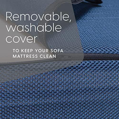 Milliard Milliard Tri-Fold Foam Folding Mattress and Sofa Bed- Twin XL 78x38x4.5 Inch