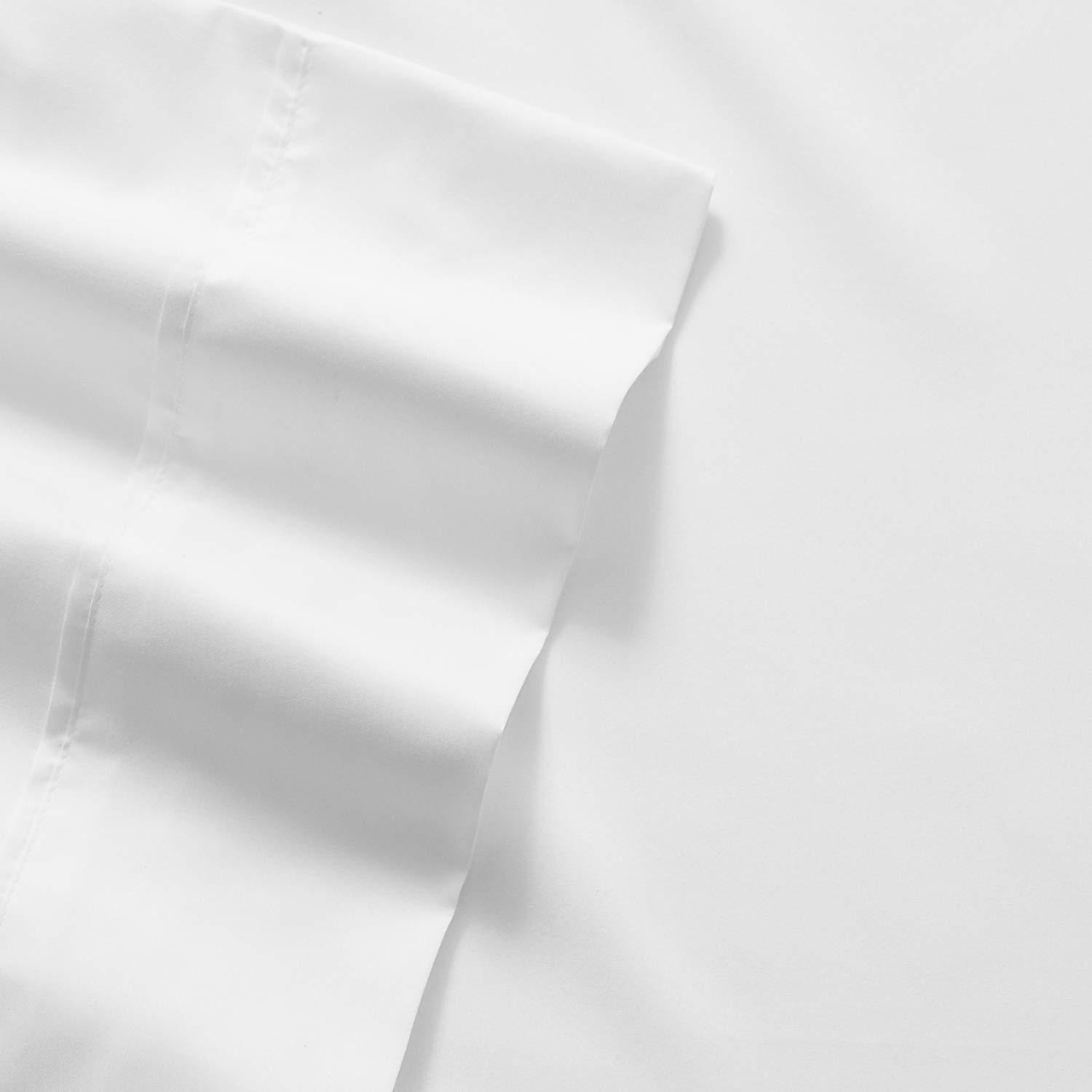 RRlinen RRlinen 6 Piece 800 Thread Count 16\'\' Deep Pocket King Sheet Set with 2 Extra Pillow Cases Long Staple Cotton Sheets White Soft and Comfortable Bedding Set (King, White)