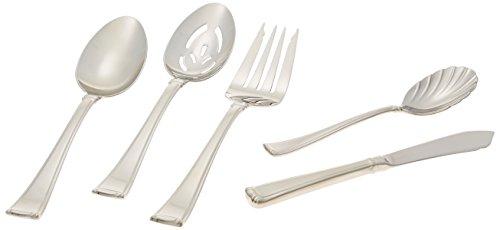 Gorham Gorham Column 45-Piece Flatware Set, 6.70 LB, Stainless