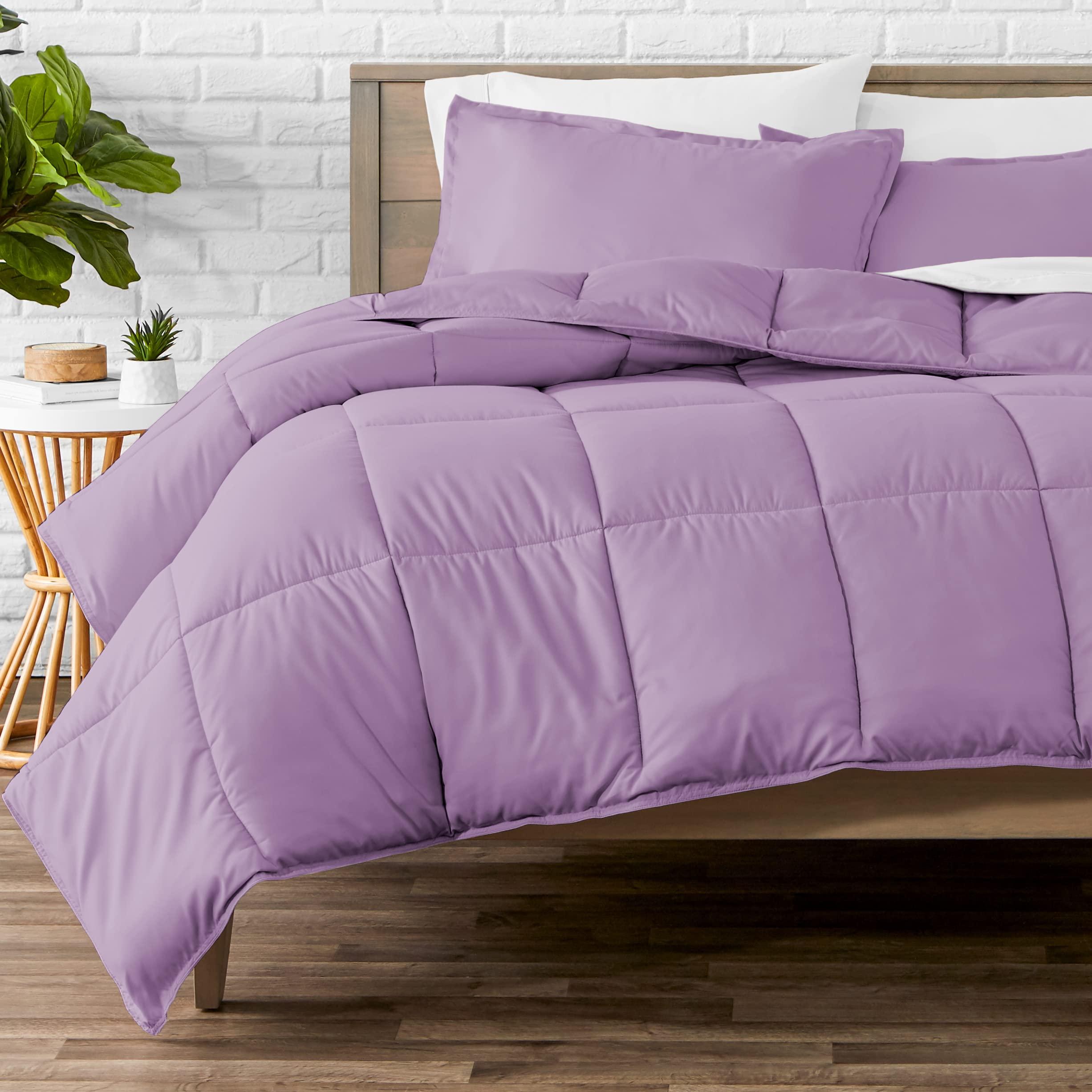 Wega Linen Wega Linen Twin-XL (68 inch x 90 inch ) Comforter Set Extra Long Goose Down Alternative Ultra-Soft Premium 1000 TC All Season Warmth Lavender
