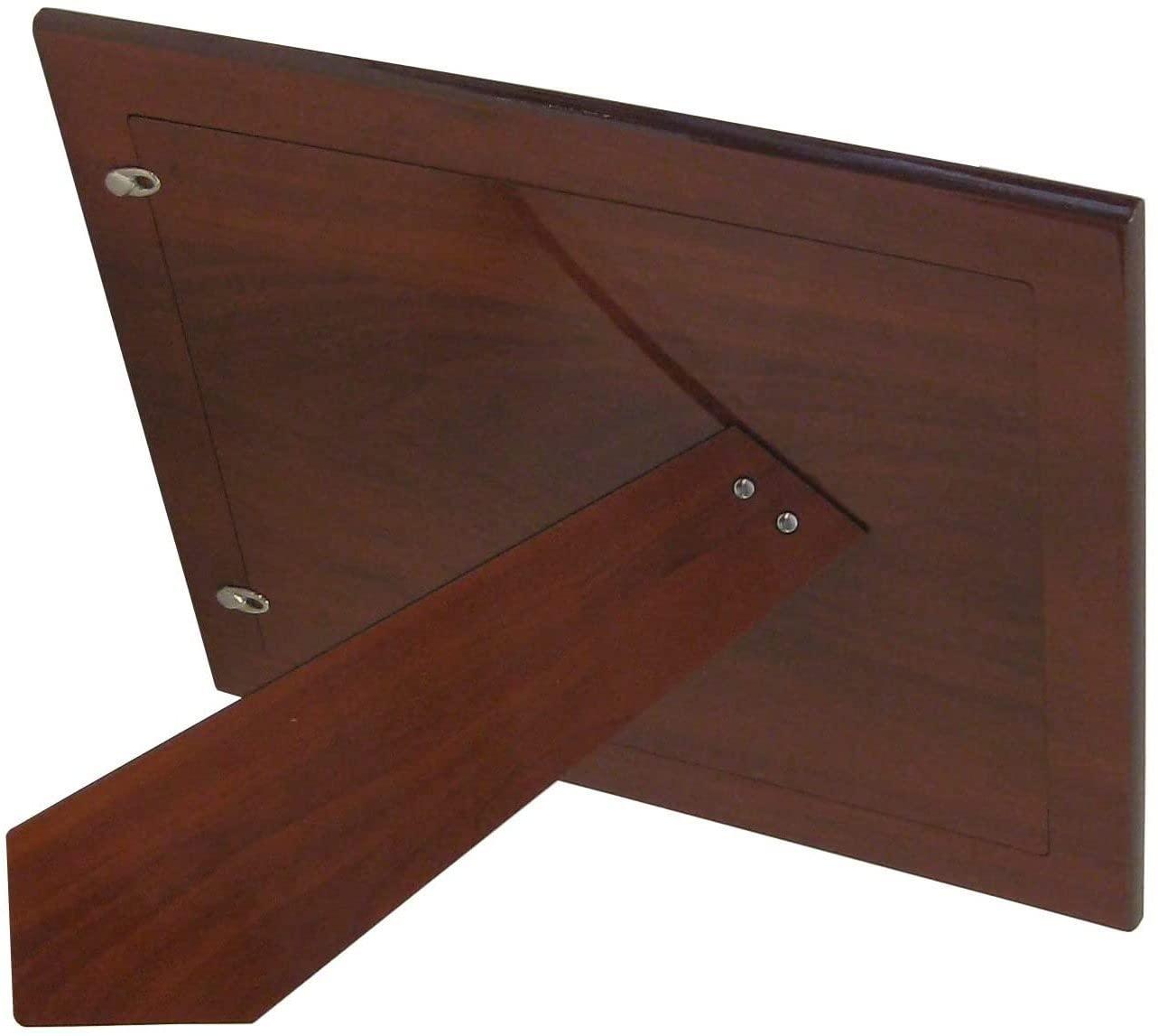 Cunill CUNILL Sterling Silver Picture Frame, Oxford 5x7 Picture Frame, Tarnish Resistant, Mahogany Wood Back, Fits 5\" x 7\" Photo