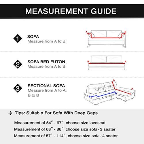 Lamberia Lamberia Printed Sofa Cover Stretch Couch Cover Sofa Slipcovers for Couches and Loveseats with Two Free Pillow Case (Beige, Loveseat)