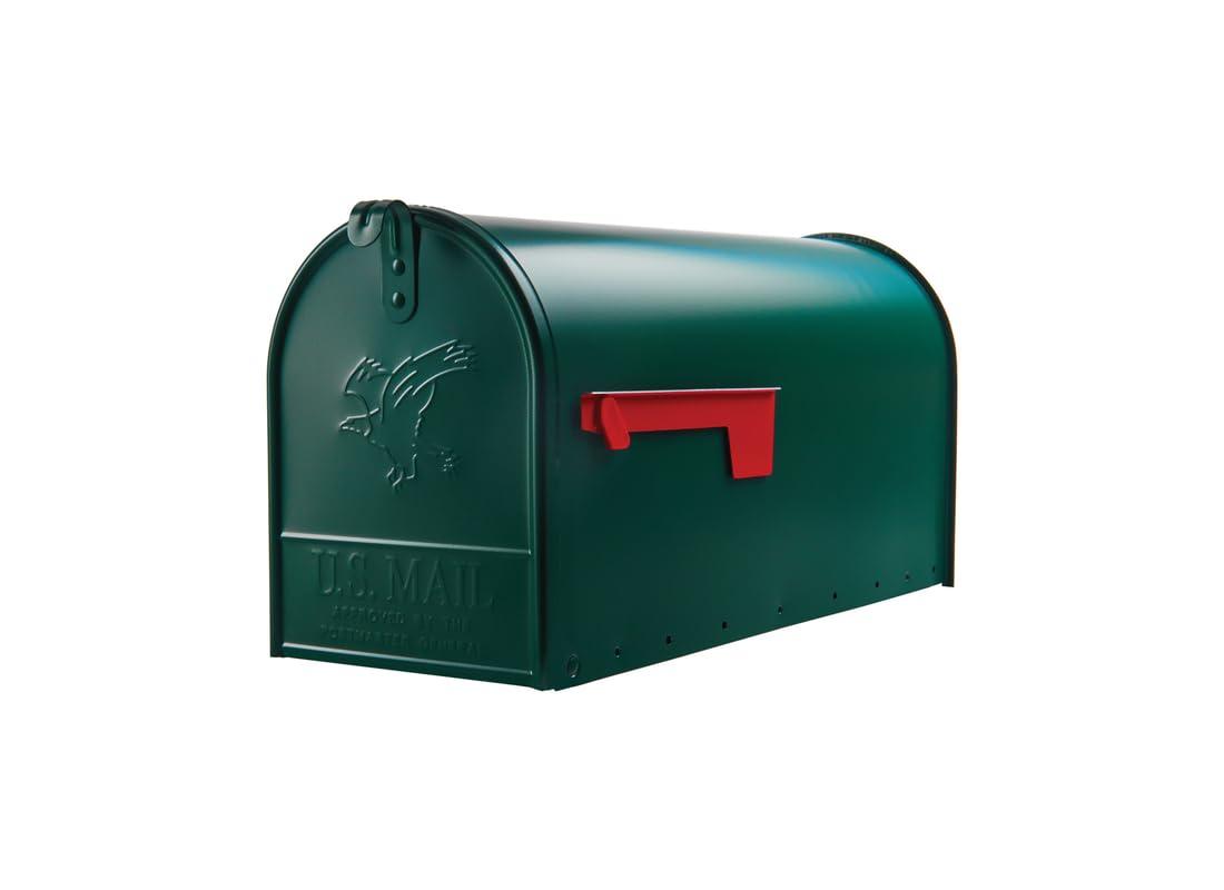 Gibraltar Mailboxes Gibraltar Mailboxes Elite Large Capacity Galvanized Steel Green, Post-Mount Mailbox, E1600G00