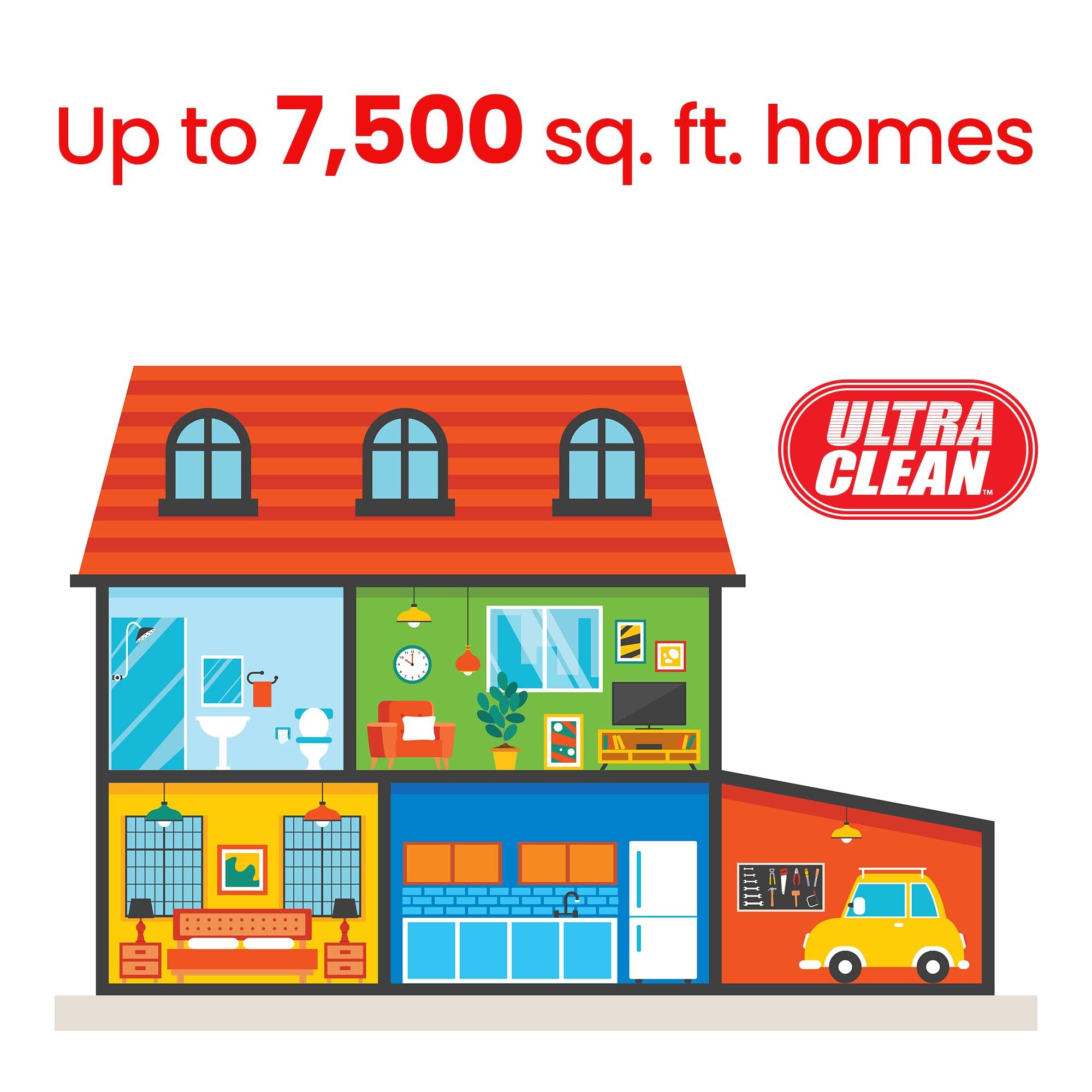 Ultra Clean logo Ultra Clean SC200 Central Vacuum System Power Unit with Ametek Tangential Bypass Motor Up to 7,500 sq.ft Homes Made in Canada White