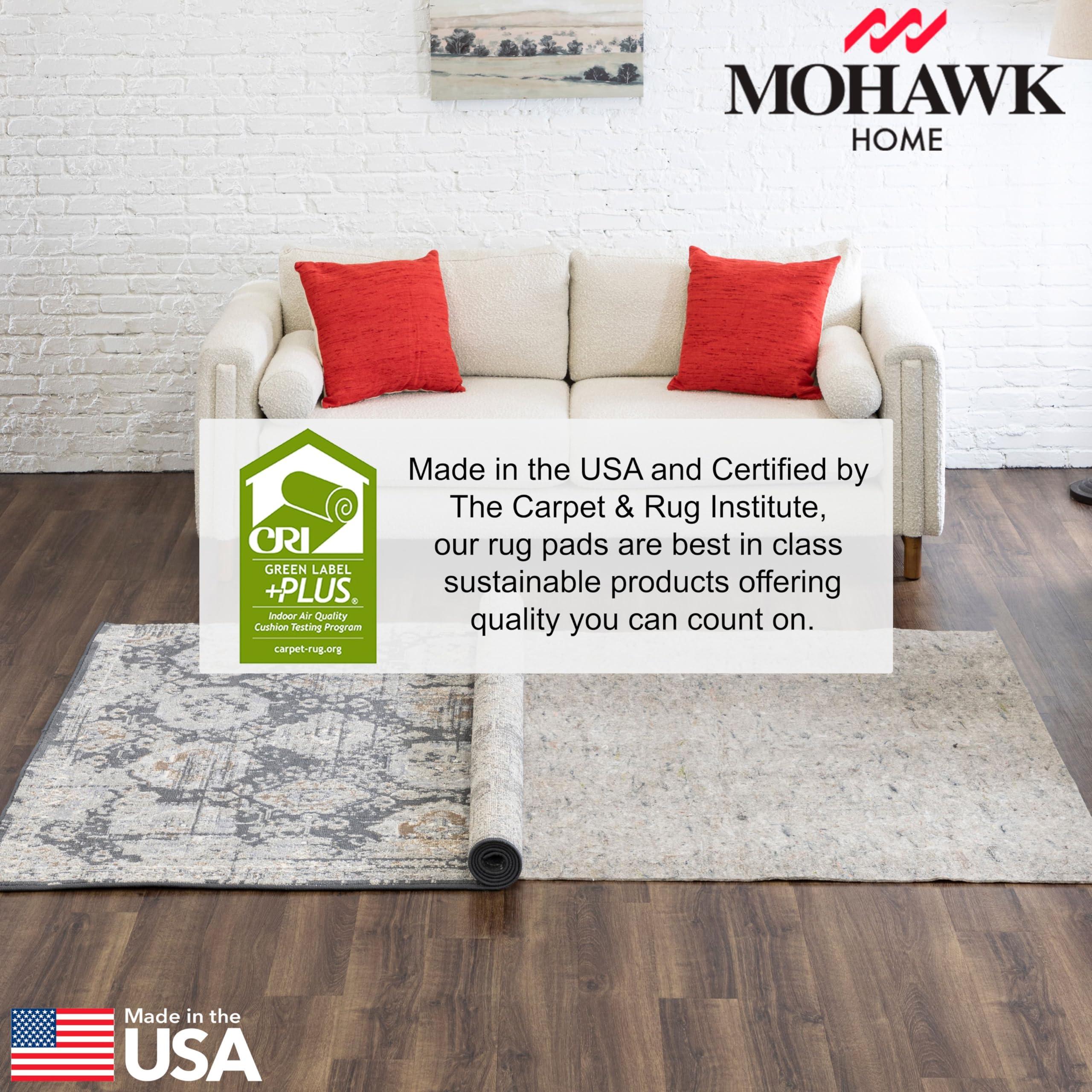 Mohawk Home Mohawk Home 5\' x 8\' Non Slip Rug Pad Gripper 1/4 Thick Dual Surface Felt + Rubber Gripper - Safe for All Floors