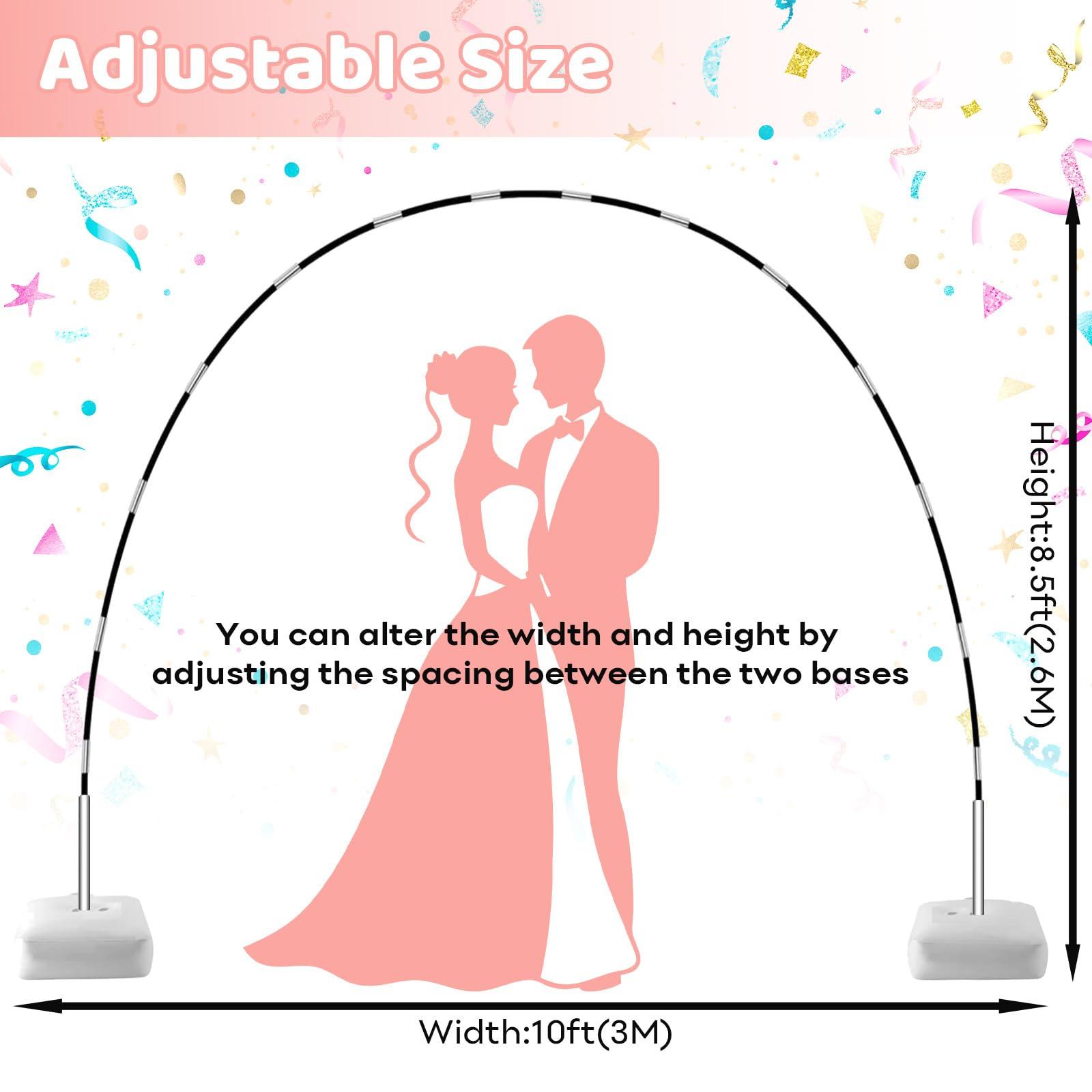 Paready Paready Black Balloon Arch Kit and 114PCS Orange Yellow Balloons Garland Arch Kit, 9FT Height and 10FT Width Adjustable with 4 Water Fillable Bag for Birthday Party Wedding Baby Shower Decor