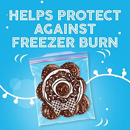 Ziploc Ziploc Gallon Food Storage Freezer Bags, Grip \'n Seal Technology for Easier Grip, Open, and Close, 38 Count, Holiday Designs