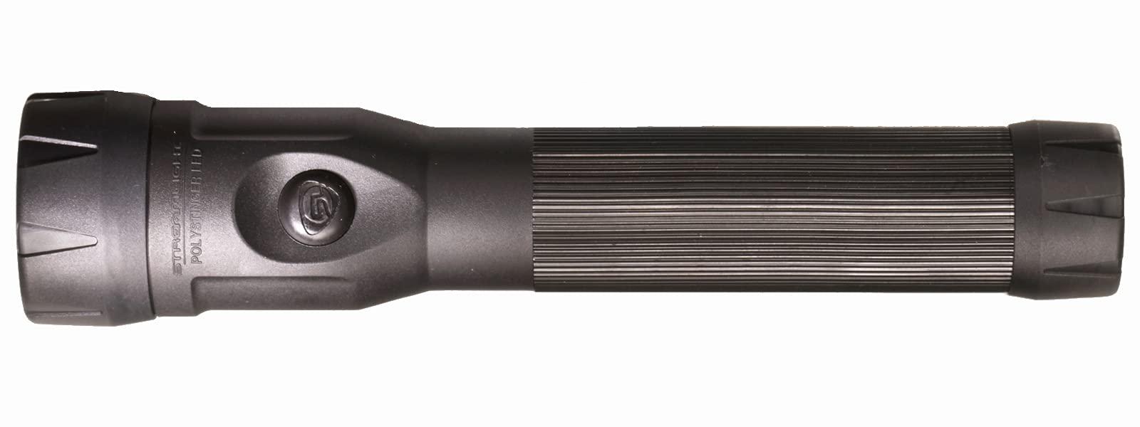 Streamlight Streamlight 76132 PolyStinger LED 485-Lumen Rechargeable Flashlight With 120-Volt AC/12-Volt DC Smart Charger and 1 PiggyBack Holder, Black