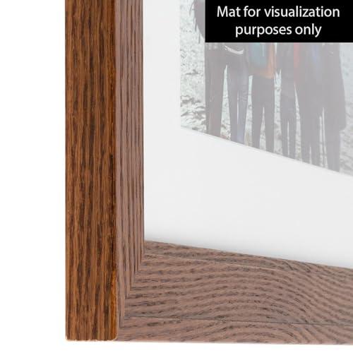 ArtToFrames ArtToFrames 16x29 inch Walnut Stain on Oak Wood Picture Frame, 2WOM0066-80206-YWAL-16x29