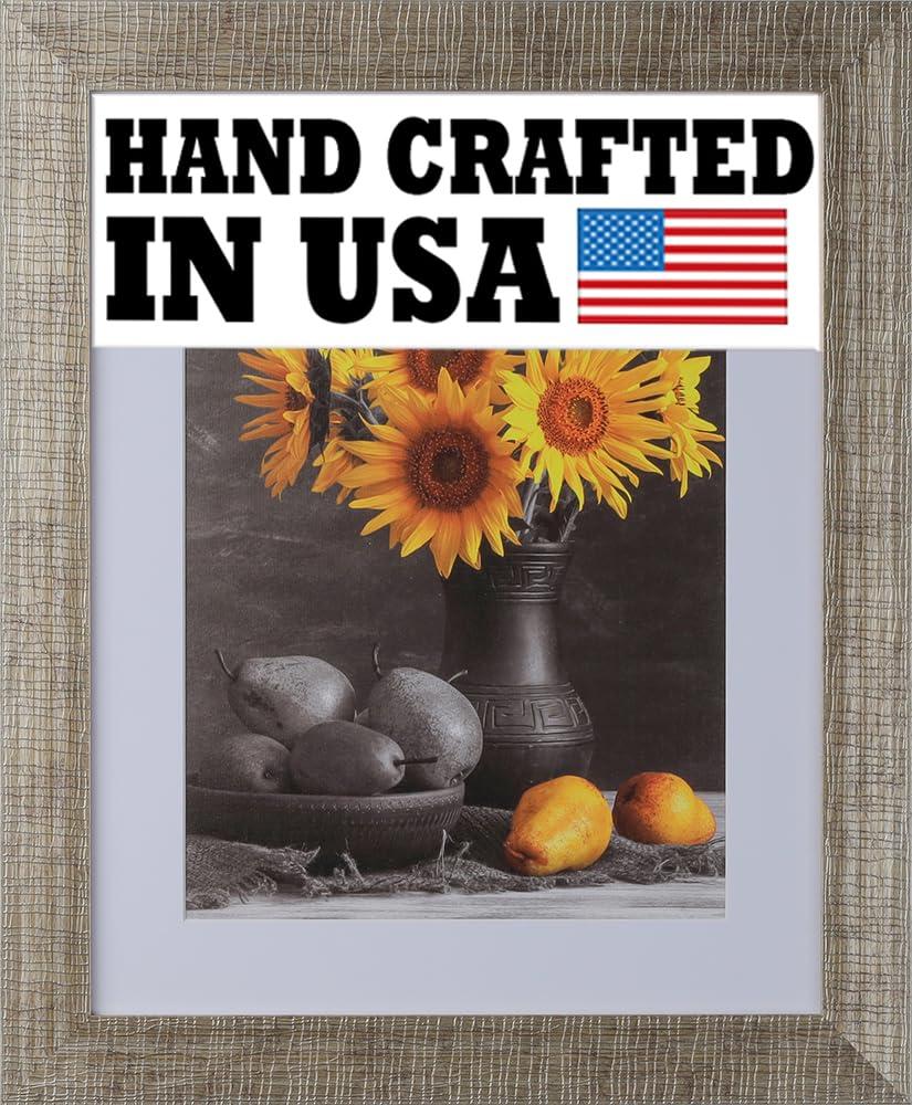 WHOLESALE ARTS AND FRAMES WHOLESALE ARTS AND FRAMES 2\" Polystyrene Decorative Textured Picture Frame - by WholesaleArtsFrames-com. 12x36 316 Series - Light Silver - Made In USA