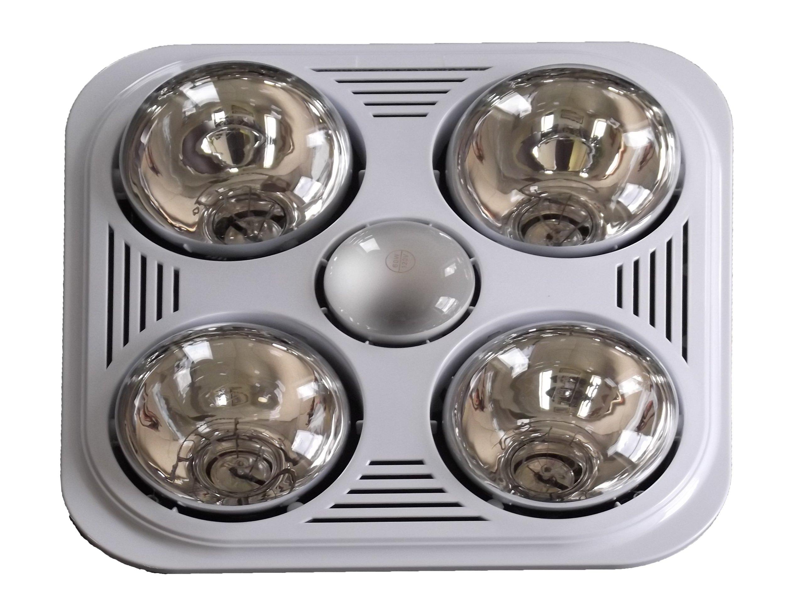 Aero Pure Aero Pure A716R W Quiet Bathroom Fan with Heat and Light, White