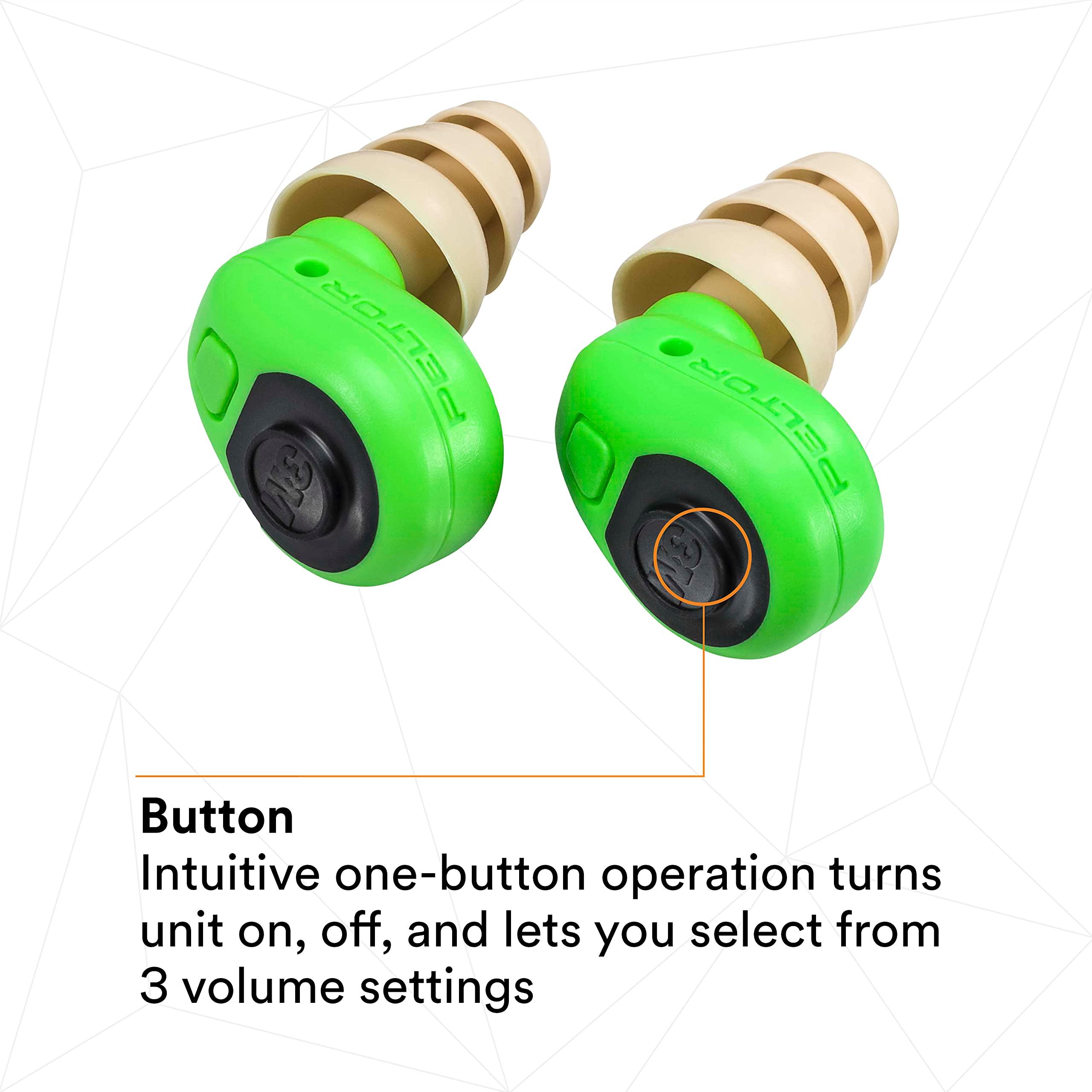 3M 3M PELTOR EEP-100 Ear Plug Kit, Rechargeable, Noise Reduction, Construction, Manufacturing, Maintenance