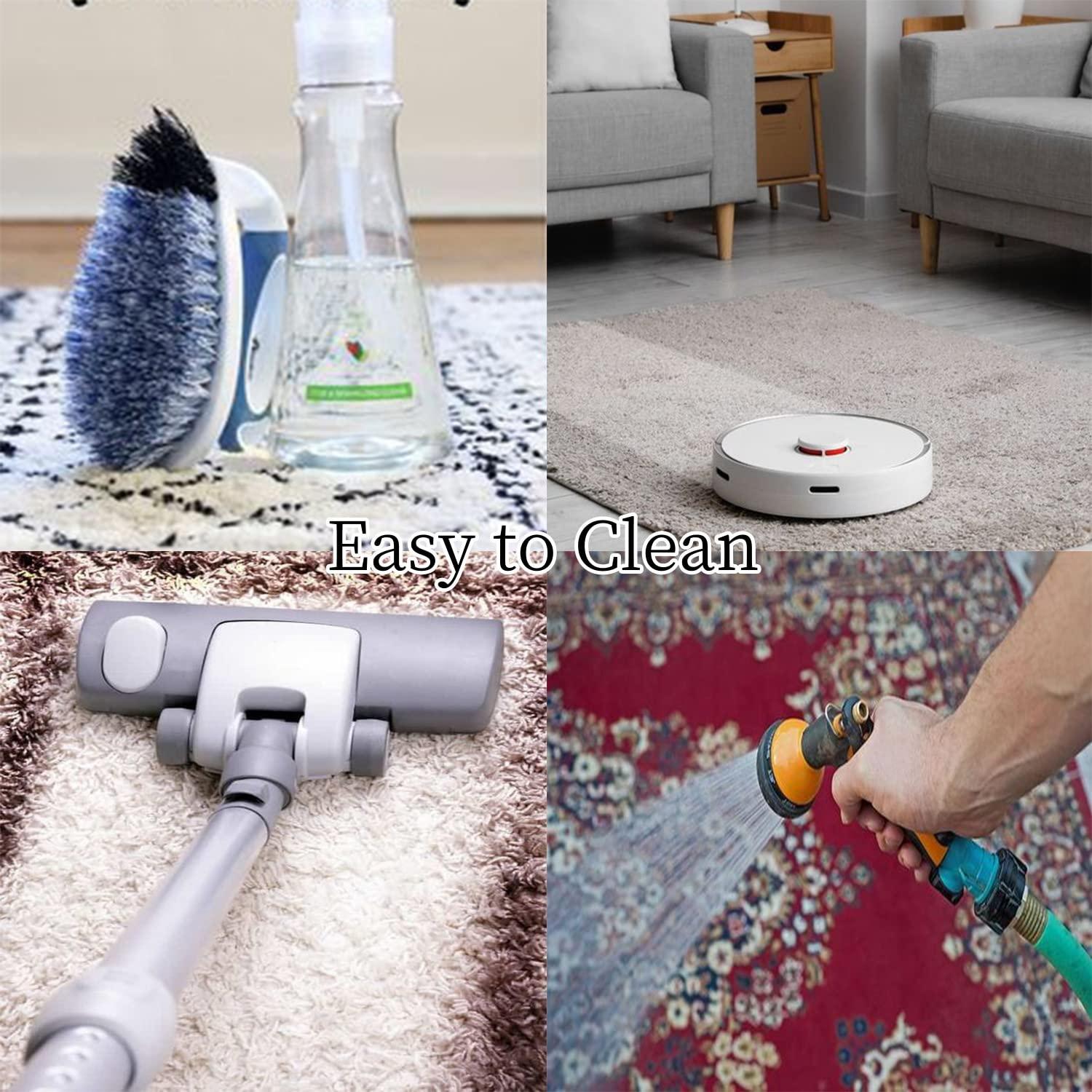 Mamatong Beige Contemporary Modern Abstract Round Area Rug for Living Room Bedroom Dining Room Irregular Shaped 10 feet Carpet Home Office Washable Wool Rug