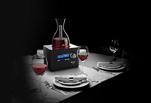ALPINA Alpina Decanter, Wine Aerator, isommelier, Electric, 7.75\" x 9.5\" x 14.2\", Black