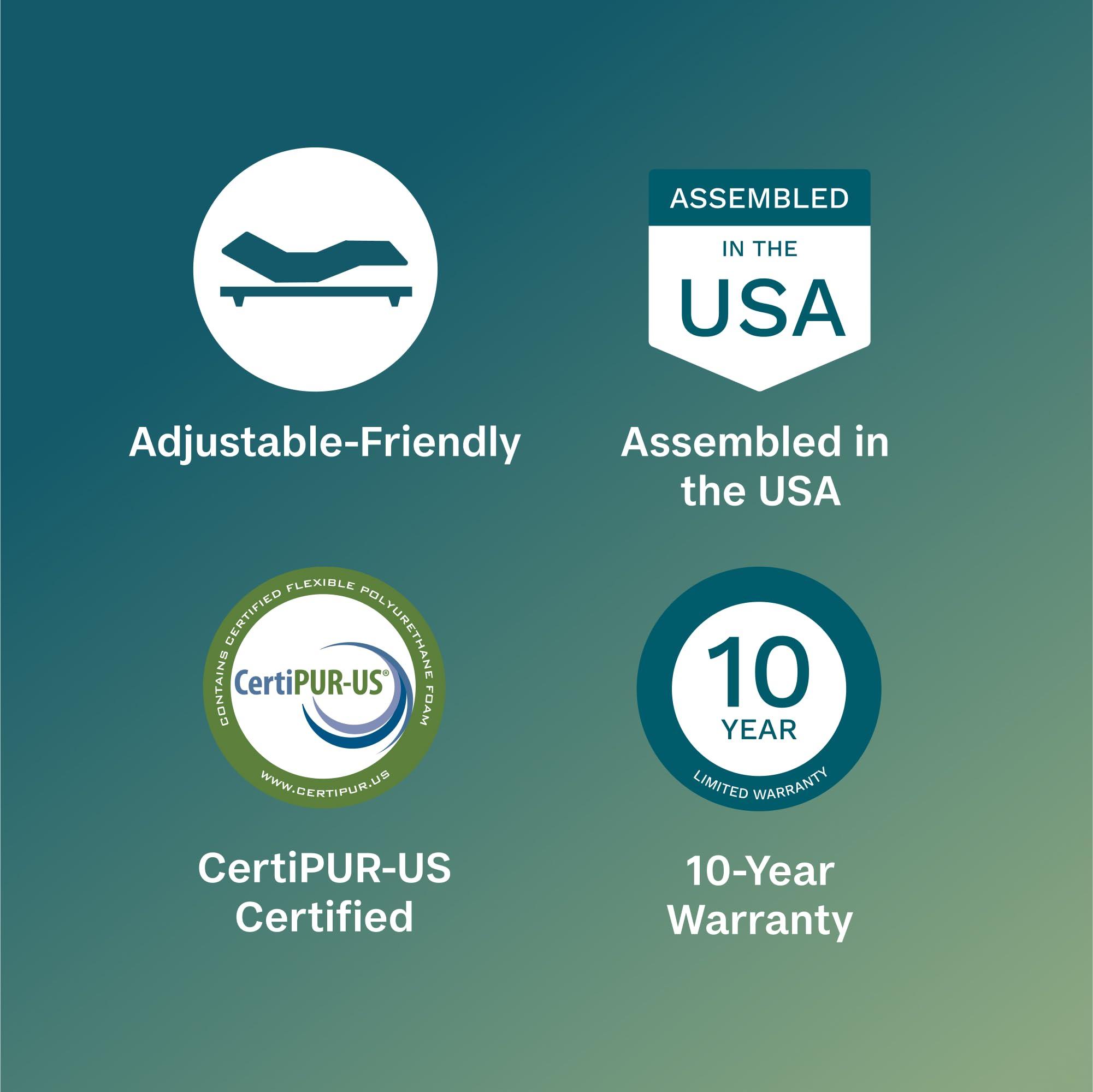 Beauty Sleep Beauty Sleep DreamRest Medium Hybrid 11.5" Queen Mattress, Pocketed Coils, Cooling, Breathable, and Pressure Relieving - 100 Night Trial, CertiPUR-US Certified and 10 Year Limited Warranty