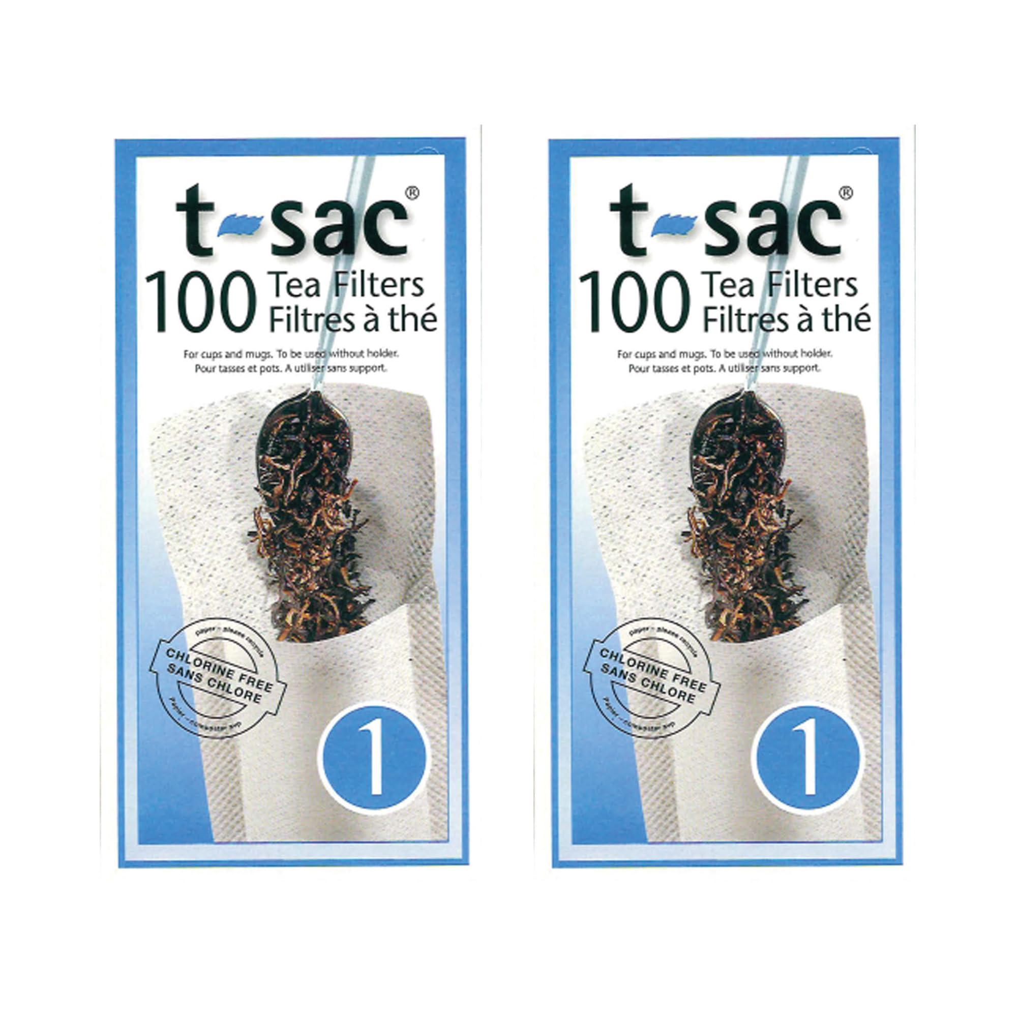 T-Sac T-Sac Tea Filter Bags, Disposable Tea Infuser, Number 1-Size, 1-Cup Capacity, Set of 200