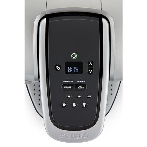 Keurig Keurig K-Elite Single Serve K-Cup Pod Coffee Maker, with Strength and Temperature Control, Iced Coffee Capability, 8 to 12oz Brew Size, Programmable, Brushed Silver