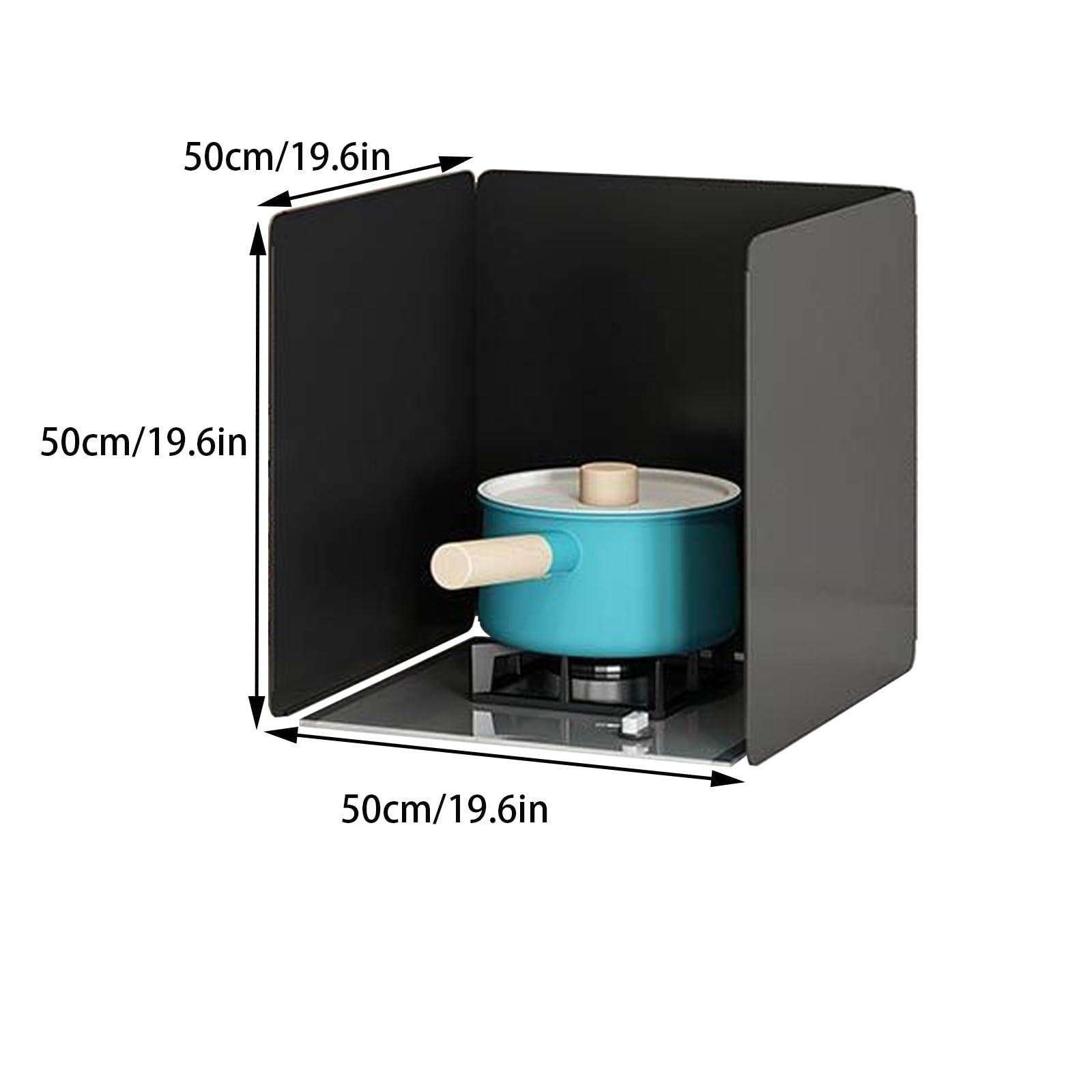 Hoiweqr Cooking Splash Guards, Folding Grease Splatter Screen, Grease Shield Nonstick Oil, Anti Splatter Shield, Frying Pan Splatter Guard, Backsplash Behind Stove, for Cooking and Frying ( Size : 50x50x50cm