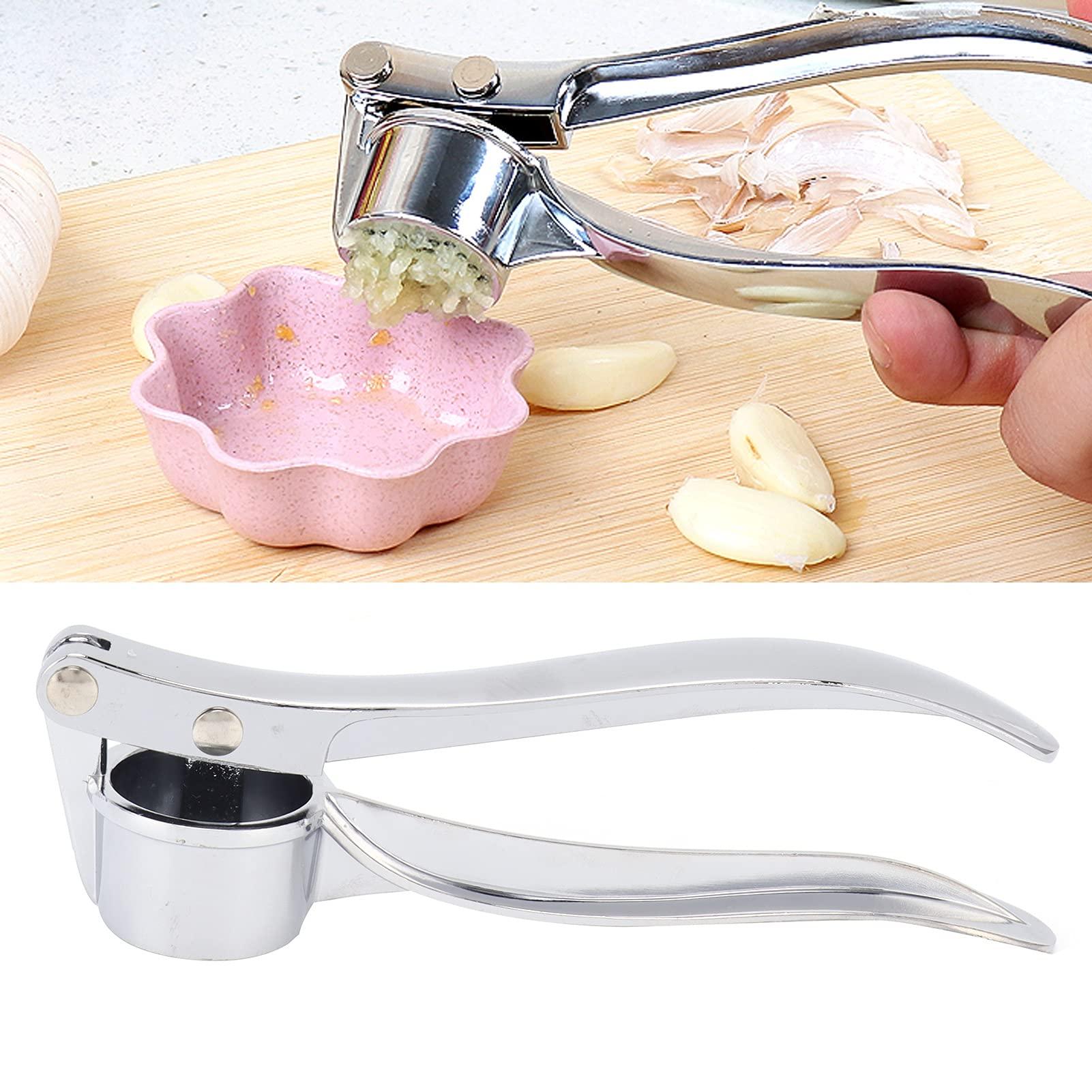 Gavigain Garlic Press, Garlic Mincer, Stainless Steel Garlic Press Professional Easy Clean Garlic Mincer Crusher for Home Kitchen