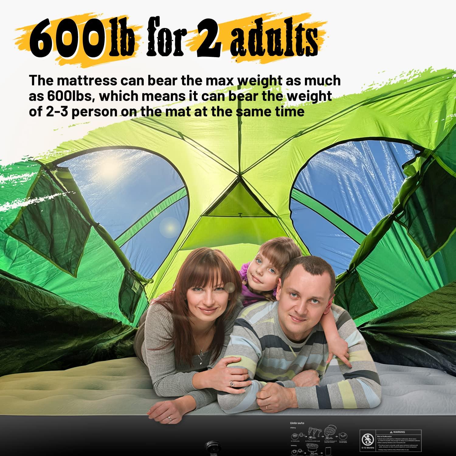 Umbrauto Umbrauto Inflatable Truck Bed Air Mattress for Full Size Short Truck Beds, 5.5-5.8ft, with Pump & Carry Bag. Perfect for Outdoor Adventures