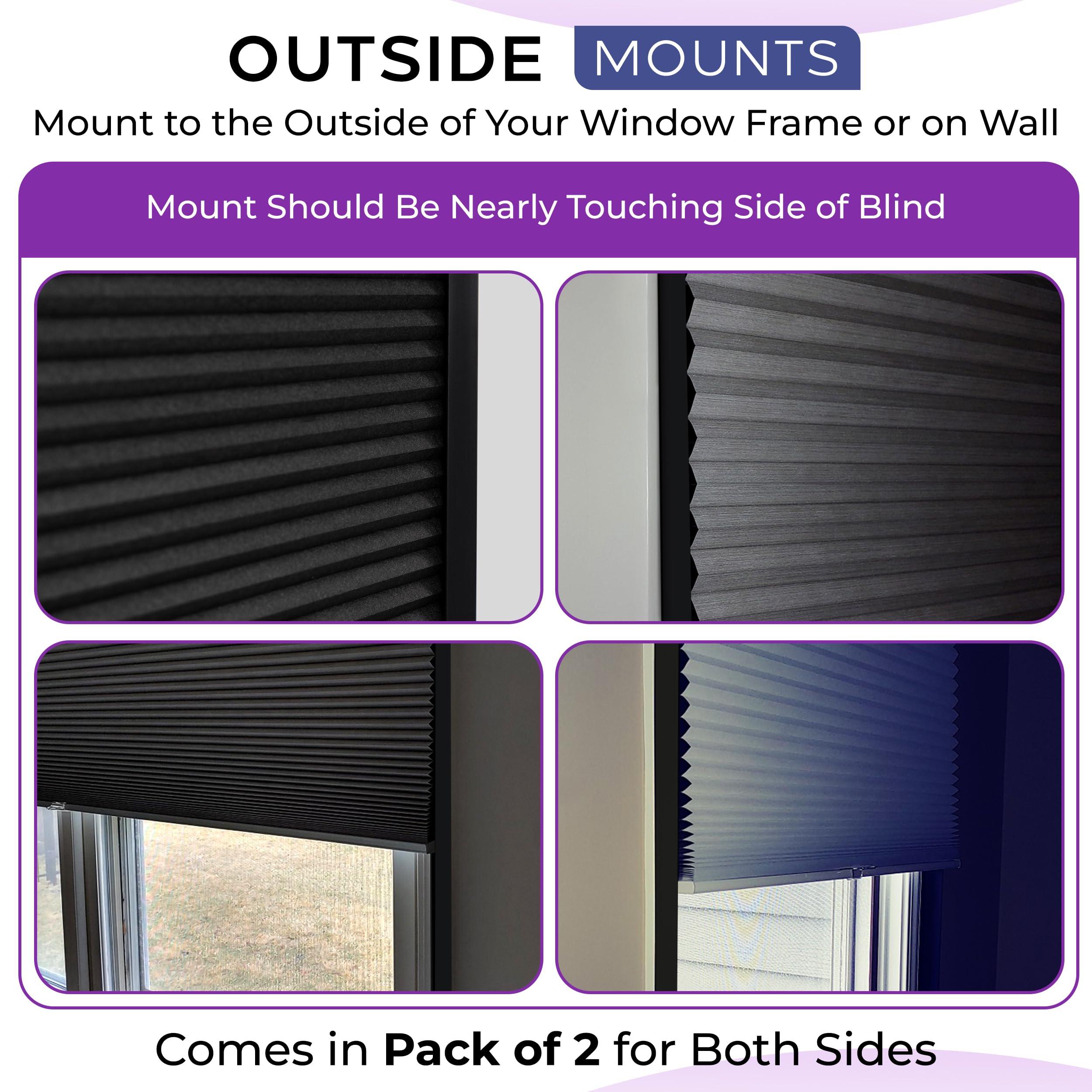 Sleepy Time Tracks Sleepy Time Tracks- Light Gap Blocker for Cellular and Window Shades. Effective at Light Blocking Along The Edges of Your Blackout Shades (72\" Black Removable)