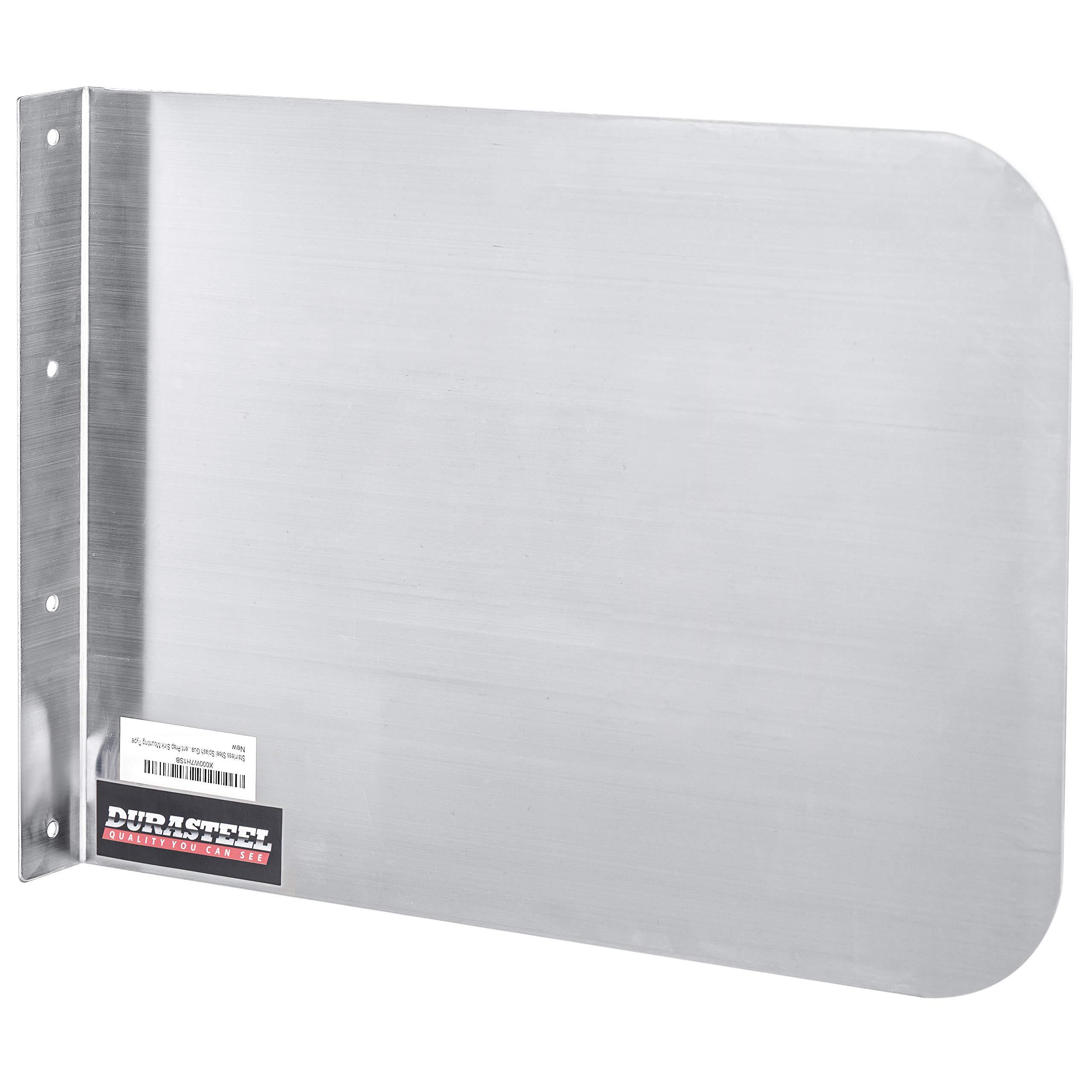 DuraSteel DuraSteel Stainless Steel Splash Guard-17\" x 12\" Wall Mount Commercial Shield Kitchen Safety & Hygiene Cooking Splatter Screen-Ideal for Hand, Prep, Utility Sink, Silver
