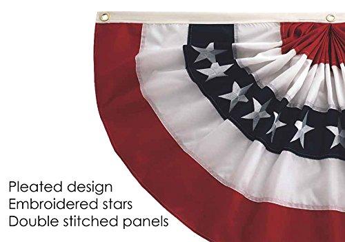 In the Breeze In the Breeze Pleated Fan Patriotic Bunting, 3' x 6'
