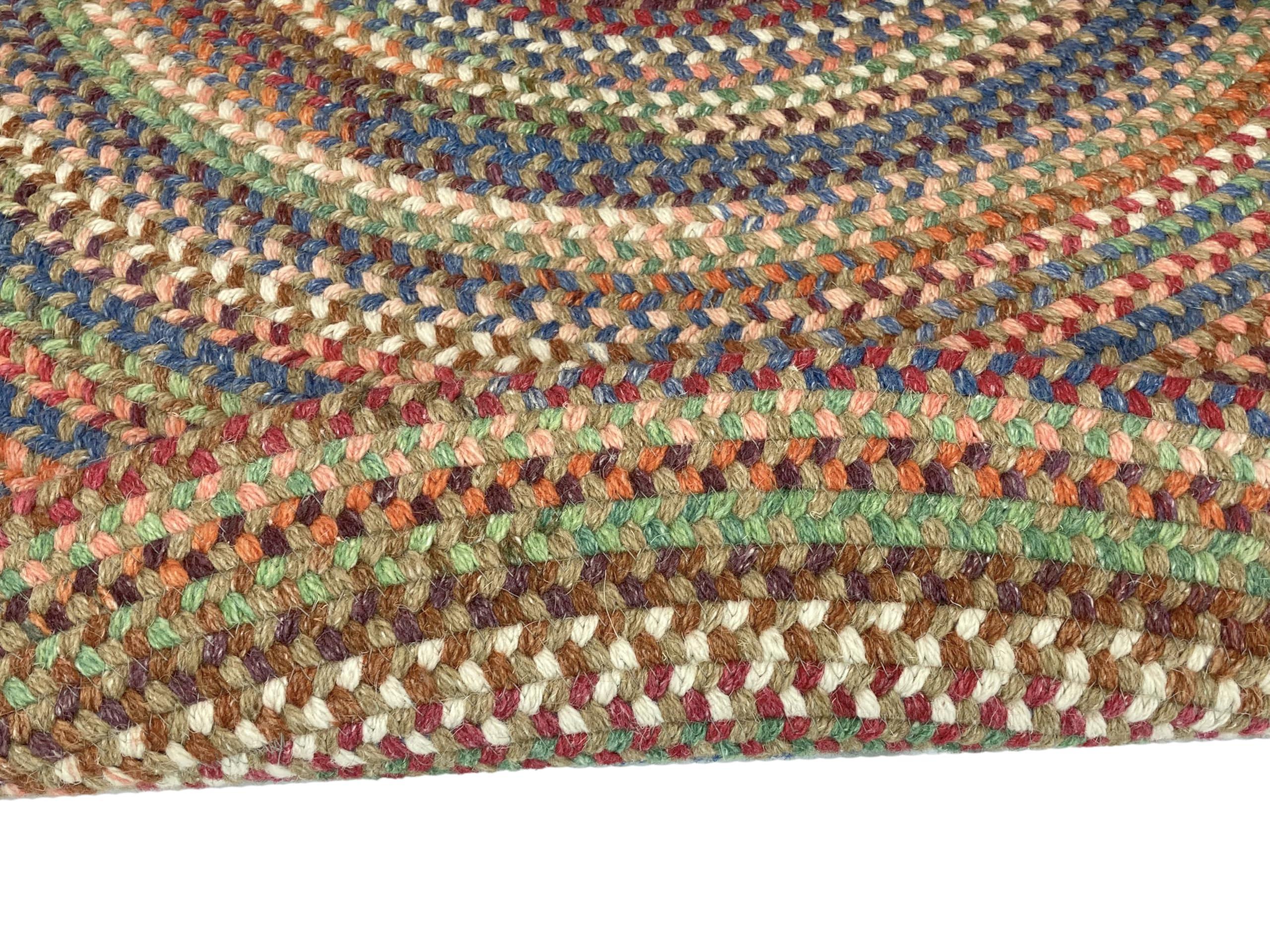 Capel Capel American Heritage Cinnamon 4' 0" X 6' 0" Oval Braided Rug