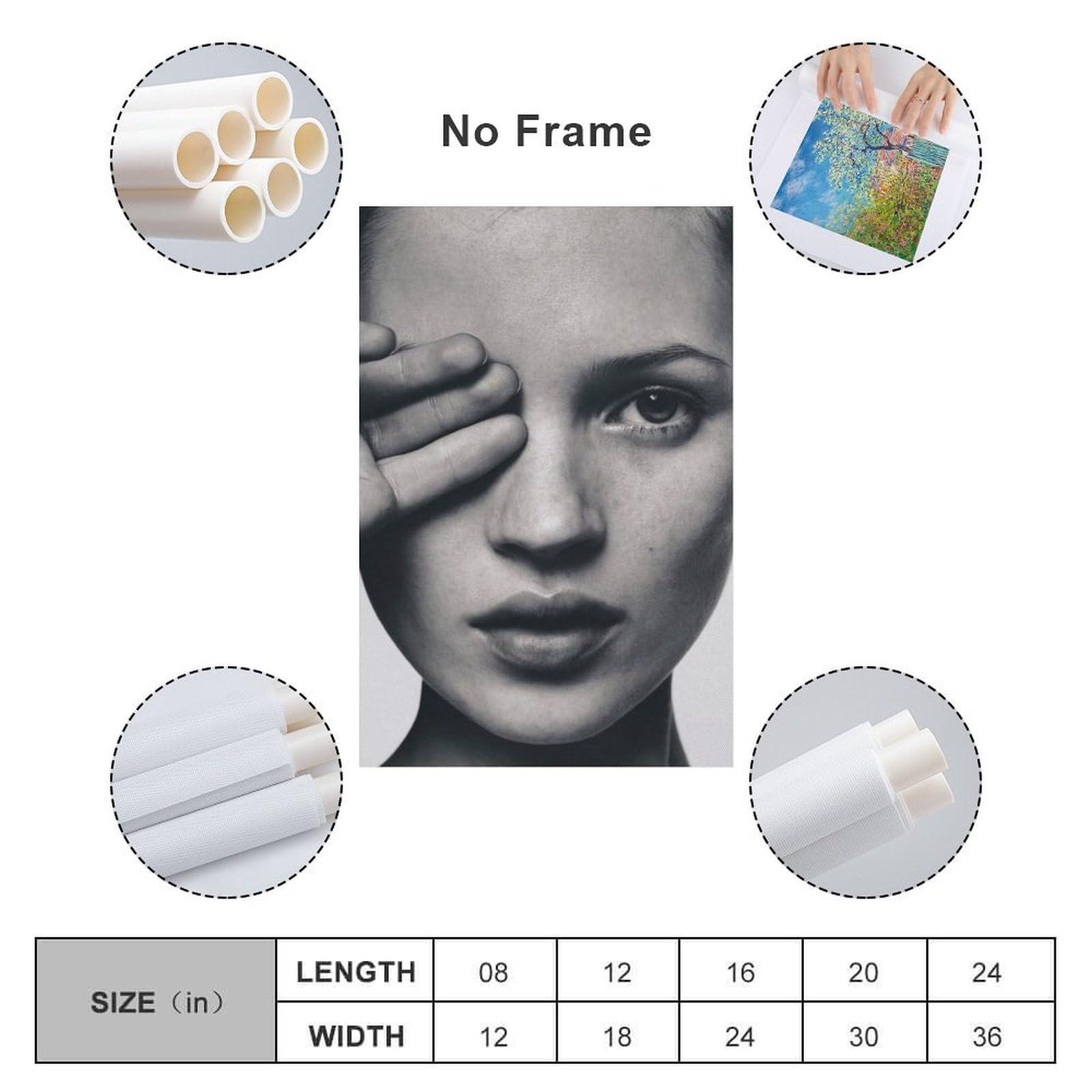 HRGifos HRGifos Kate Moss Fashion Print Poster Canvas Wall Art Poster For Room Aesthetic And Decor Canvas Painting Posters And Prints Wall Art for Living Room Bedroom Decor 20x30inch(50x75cm)