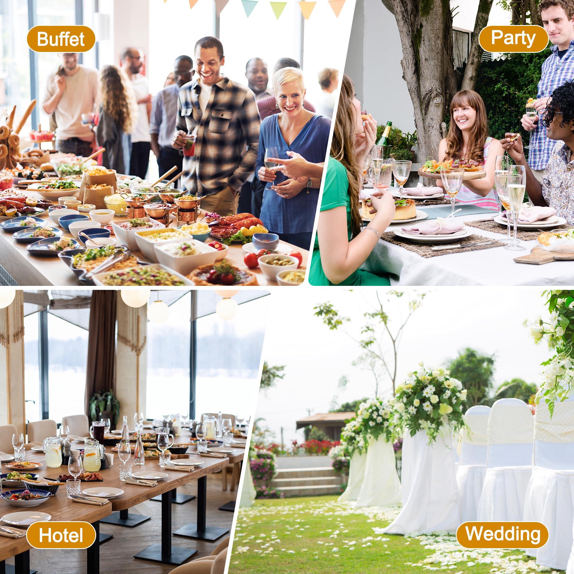 Nova Microdermabrasion Chafing Dish Buffet Set 8 Qt Stainless Steel Complete Chafer Set Catering Warmer Set with Water Pan, Fuel Holder for Parties, Dinners, Catering, Buffet and Weddings 2 Silver