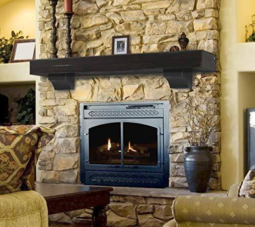 Pearl Mantels Pearl Mantels 412-48-20 The Shenandoah 48-Inch Shelf/Mantel Shelf Espresso Rustic Distressed Finish