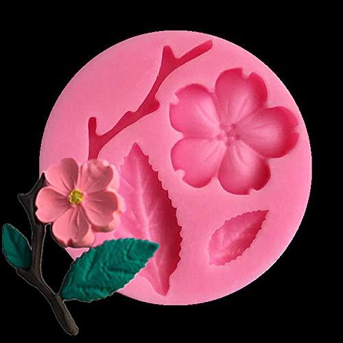 WYD WYD Flowers and Leaves Set Fondant Mermaid Silicone Mold,Handmade Soap Mold,Cake Mold Decorating,Fondant Baking Mold