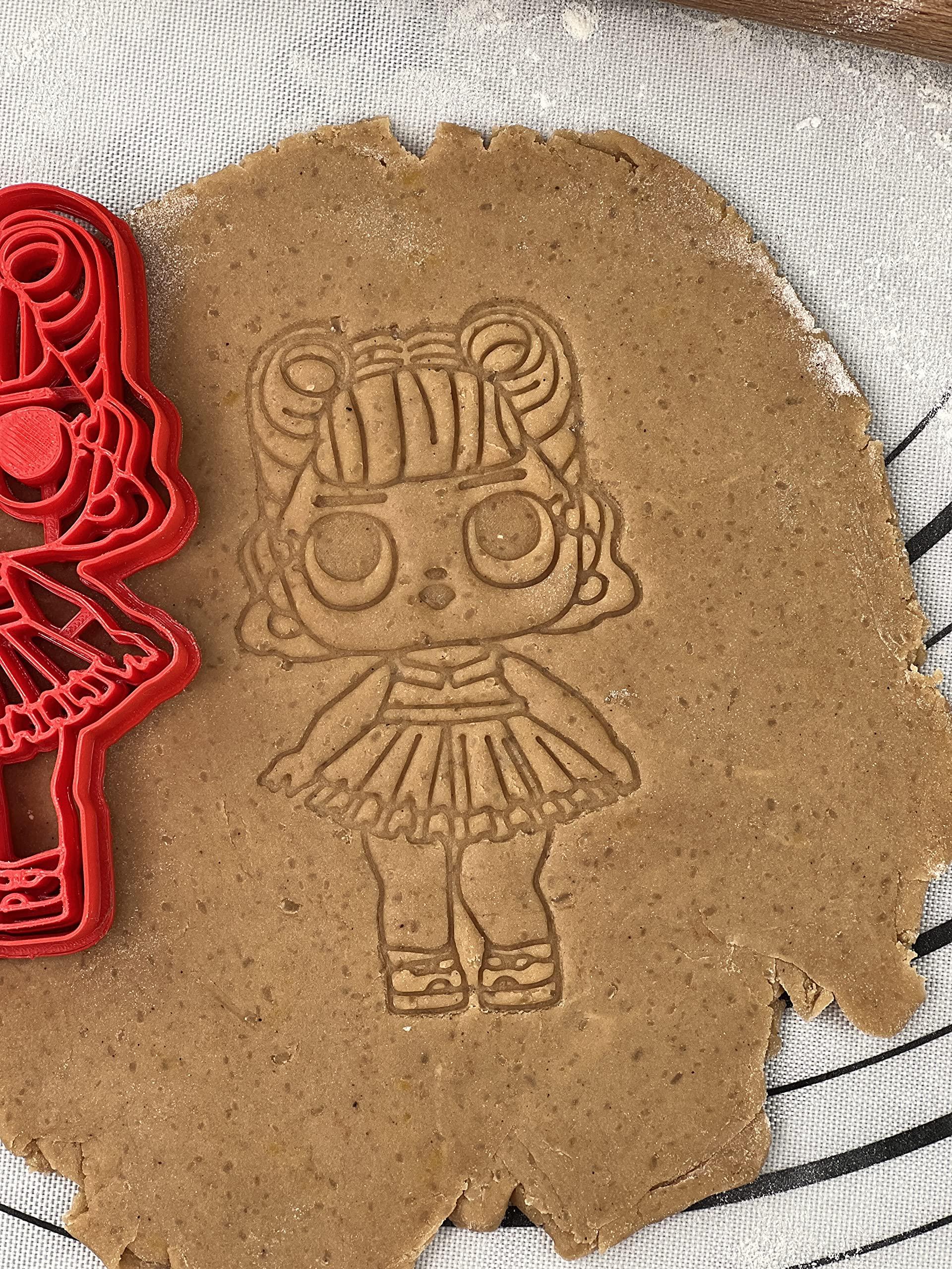 3D Kitchen Art L.O.L Surprise Doll Cookie Cutter and Mold LOL 5-Inch-Scale Produced by 3D Kitchen Art (Doll 5)