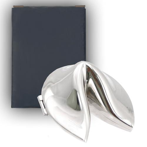 Natico Natico Originals Non-Tarnishing Silver Fortune Cookie Paperweight, Desktop Gift, Resturant Decor (60-2700)