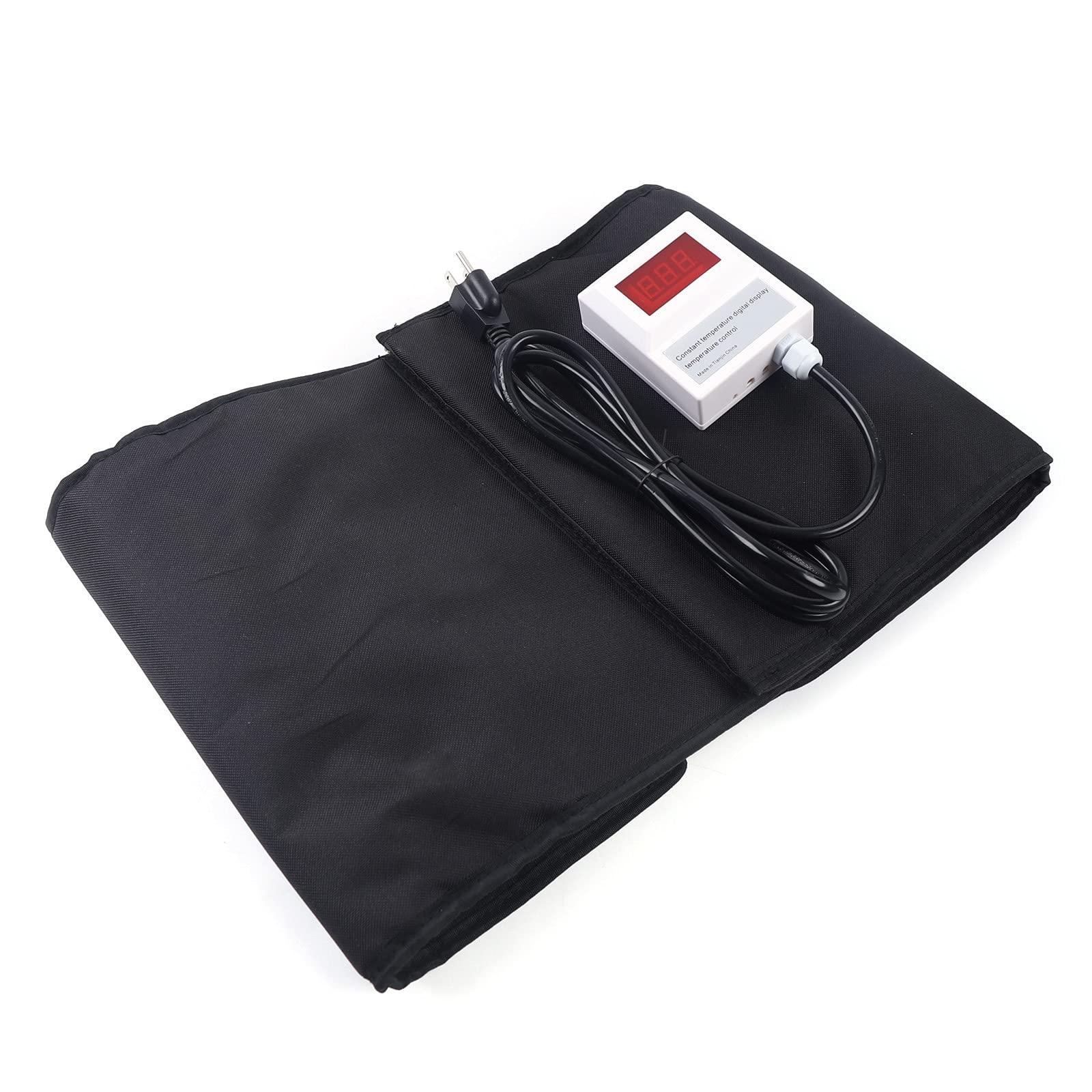 Gdrasuya10 5 Gallons Honey Heater with Carbon Fiber Heating Wire, 110V Honey Heating Blanket Barrel Heater Temperature Control Bucket Heating Belt Coverage 460 Square Inches, 400W