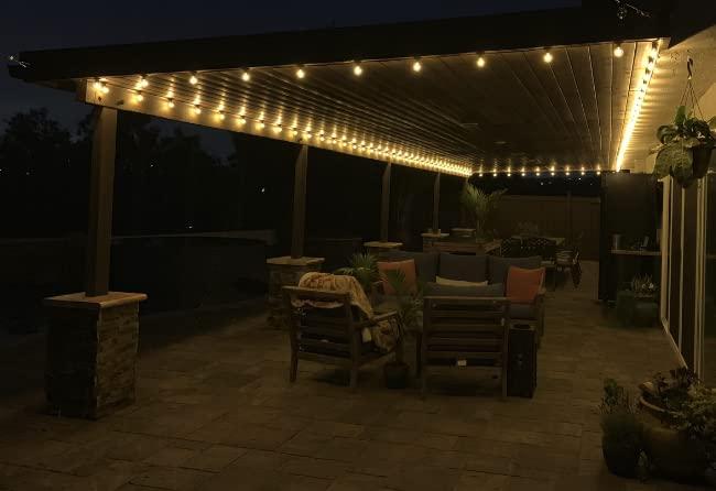 Novelty Lights Novelty Lights 25 Pack G40 Frosted White Outdoor Globe Bulbs, Light Bulbs Glass Incandescent Bulbs with 3000 Hour Lifespan, Globe String Lights Replacement Bulbs